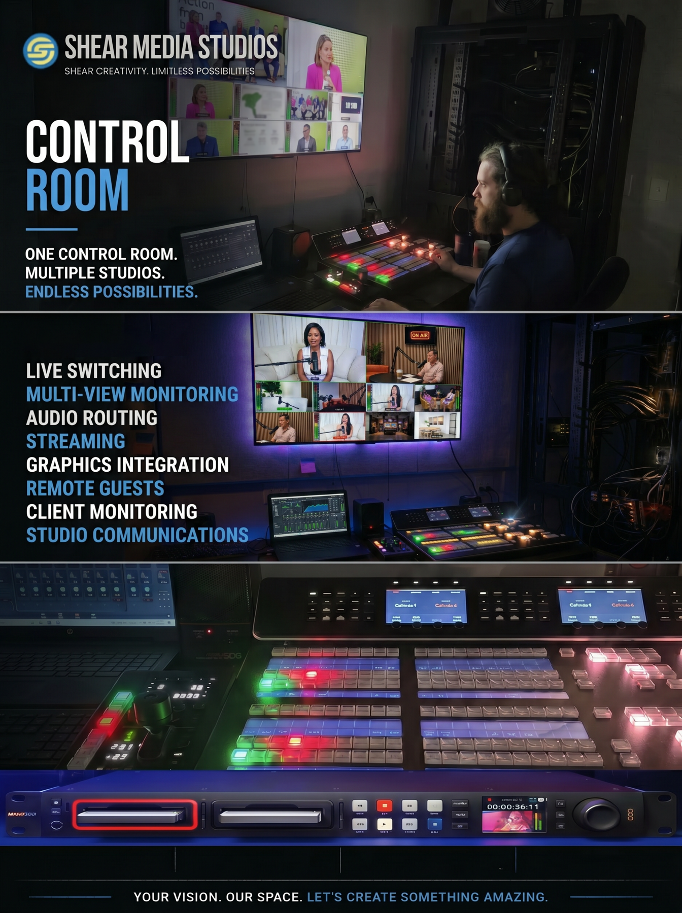 Shear Media Studios Control Room