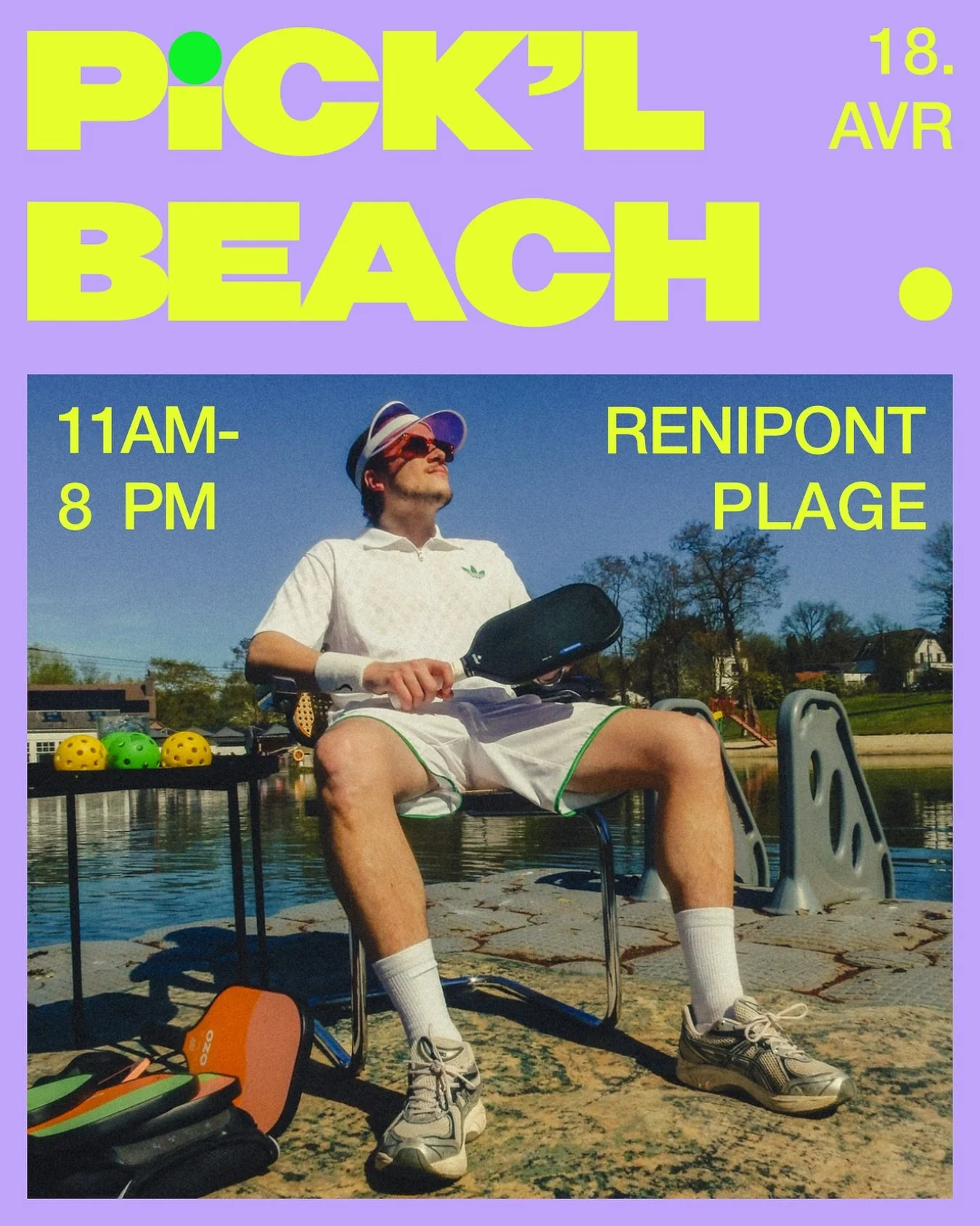 On lance la saison pour f&ecirc;ter l&rsquo;arriv&eacute;e des beaux jours comme il se doit ! 😎 

Venez tester le pickleball dans un cadre idyllique, entre amis ou en famille.

Fun, accessible, rapide &agrave; prendre en main.

Spoiler alert :  vous