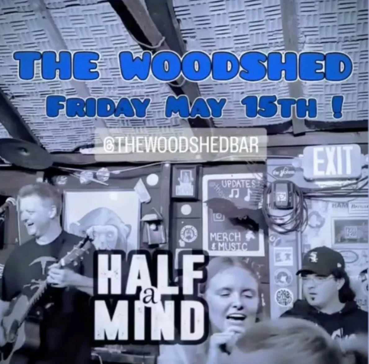 TONIGHT!!! @halfamind6a live @thewoodshedbar 🎵
Doors at 4pm
Music at 9:30pm-12:45!

#divebar #livemusic #capecod #brewster