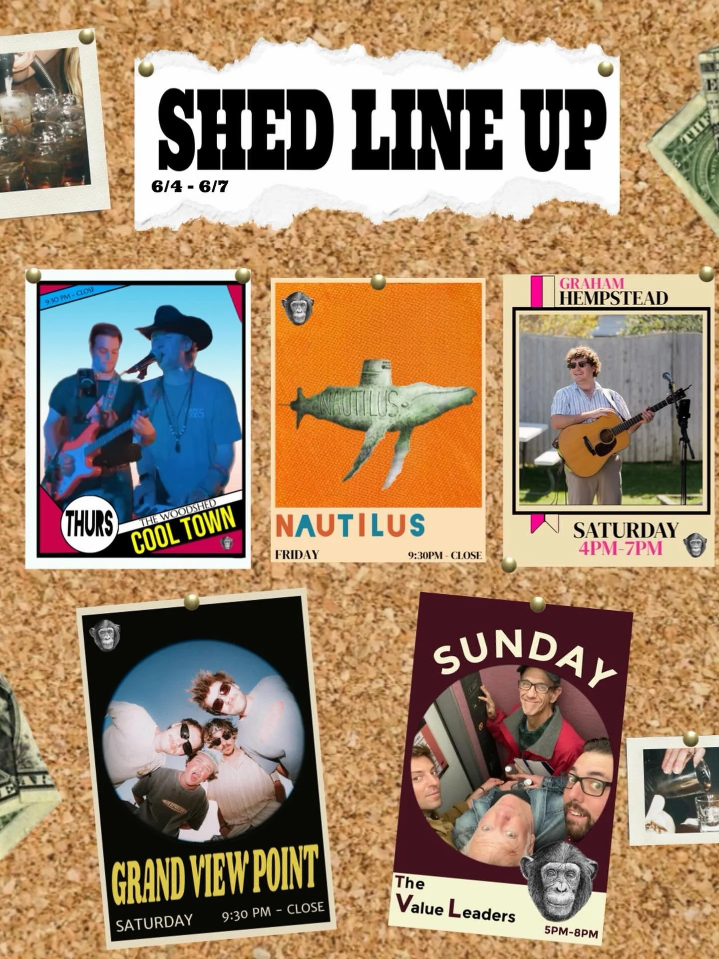 This weekend @thewoodshedbar in music! Another slammer line up of awesome bands not to miss! 🍻

#divebar #capecod #livemusic #capecodmusicscene #brewster
