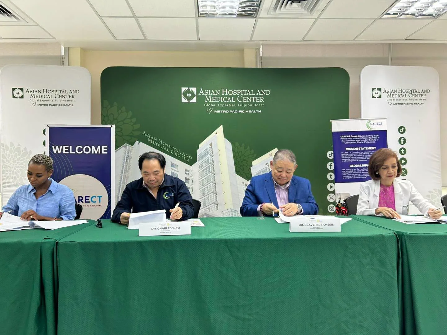 CareCT and Asian Hospital Sign MOU to Advance Clinical Research