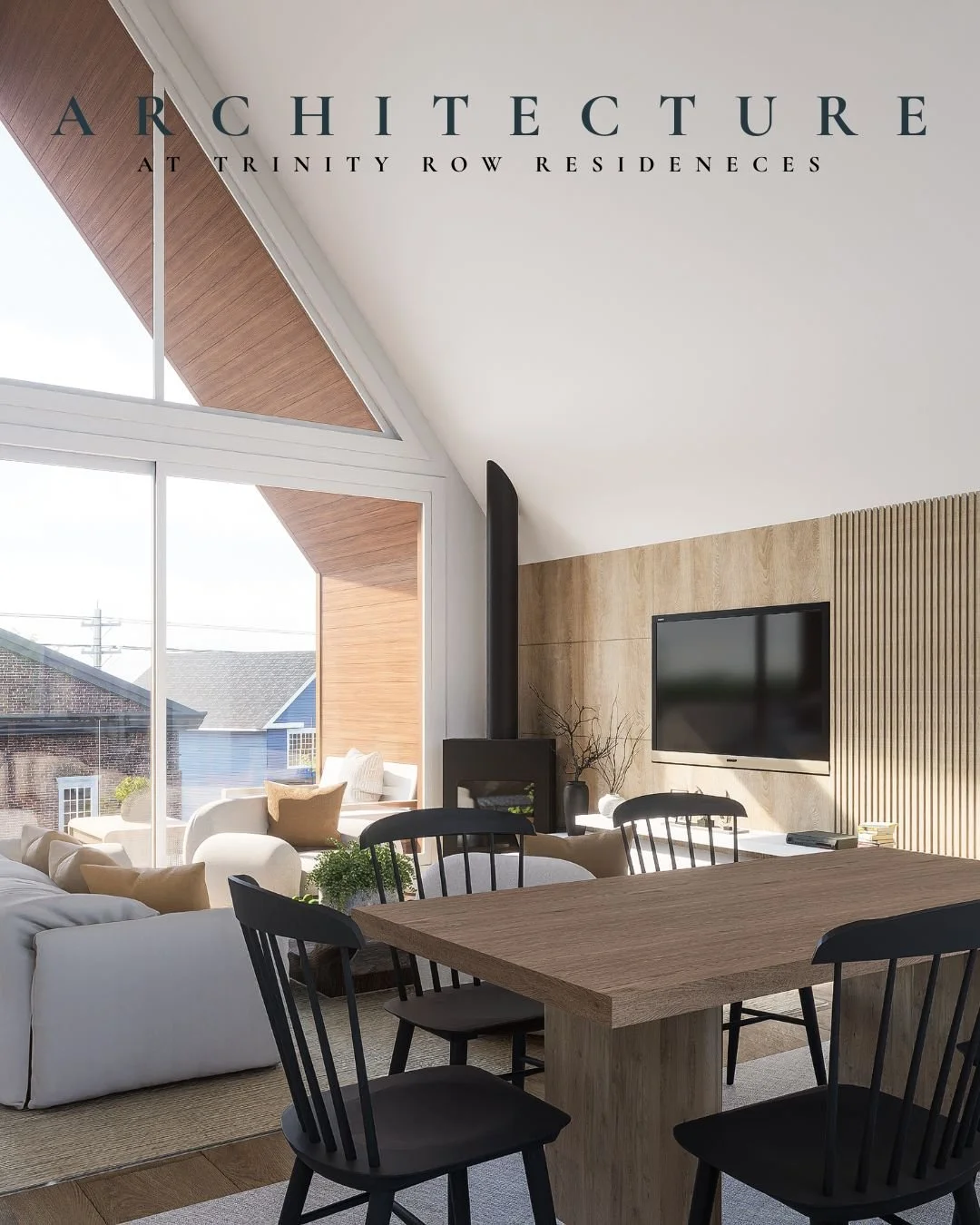 Interiors designed to feel both elevated and effortless. ✨

At Trinity Row, soaring 18&rsquo; ceilings create an incredible sense of openness and light, while warm materials, refined finishes, and thoughtful details bring comfort and calm to every sp