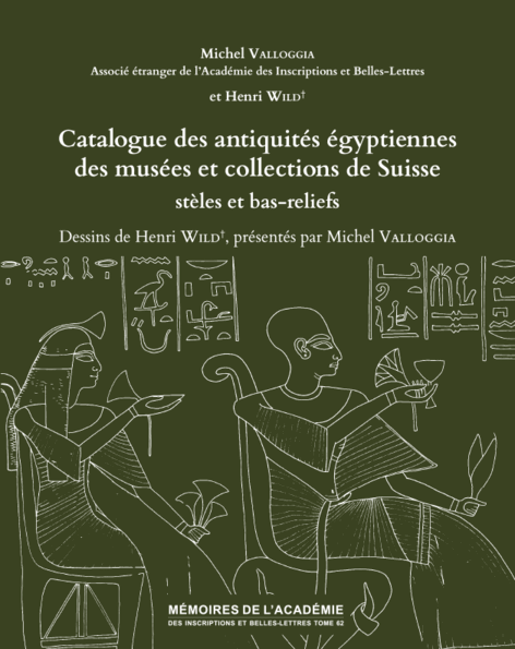 Tome 62. Catalogue des antiquités égyptiennes des musées et collections de Suisse
