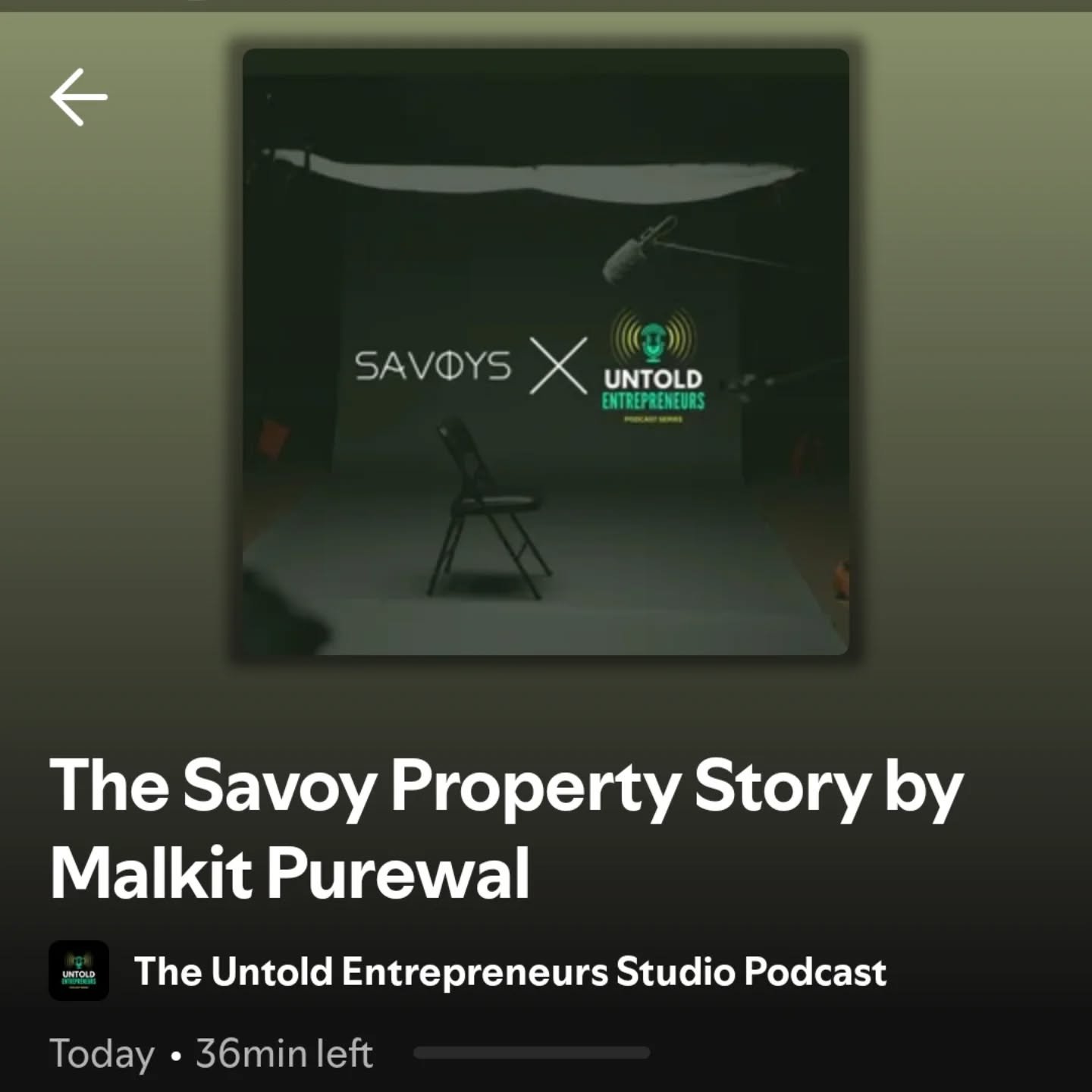IT'S OUT NOW! 🚀 

DM &quot;SAVOY,&quot; and we will send you the link.

Or alternatively search for untold Entrepreneurs studio podcast-