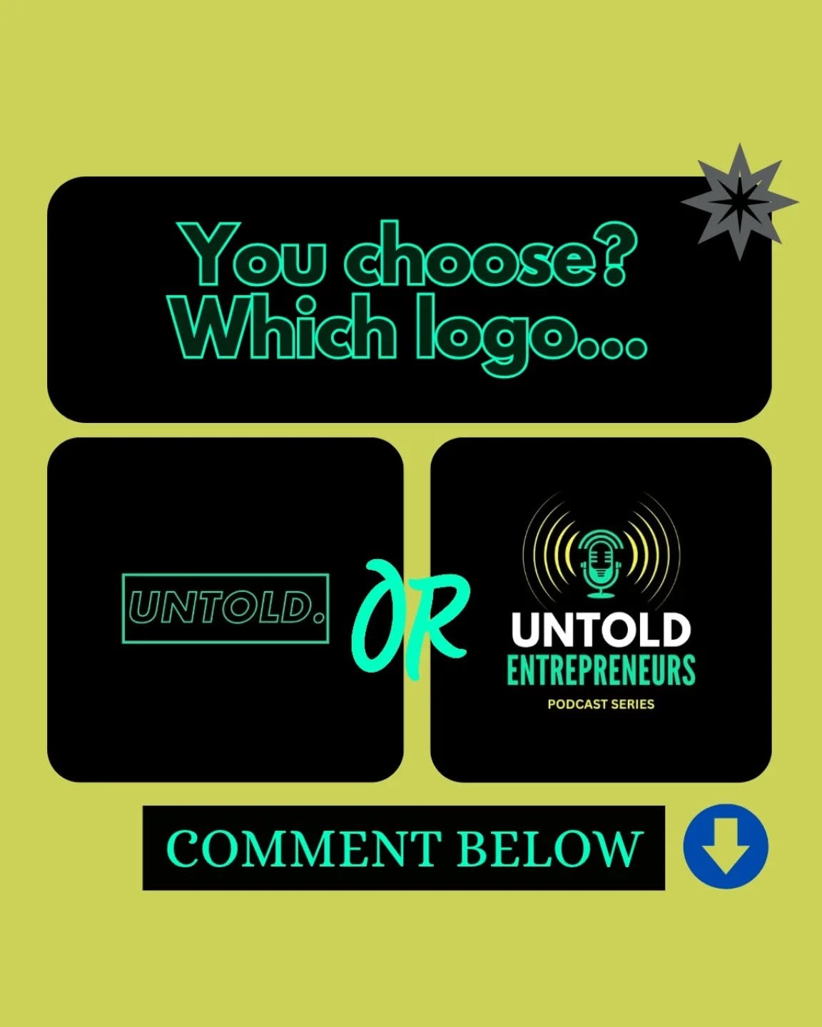 It's time for YOU to decide...

We are passing you the microphone 🎤 

We want YOU to decide our #brandingdesign and #brandguide 

We are taking the unknown path and asking YOU to choose our branding and we want our brand to resonate with you &hearts