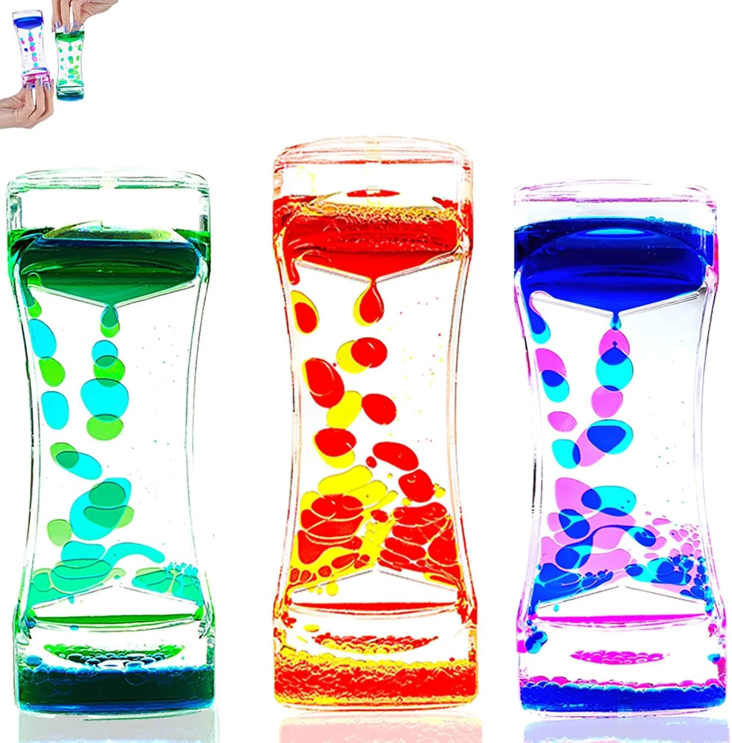 Liquid Motion Timer - https://amzn.to/4bPx9Kl -

This liquid motion timer features slow, rhythmic droplets that create a calming visual effect, helping support focus, visual tracking, and sensory regulation. Simply flip it over to watch the colorful 