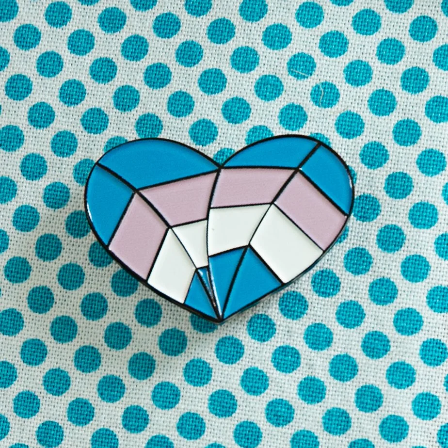 Trans Heart Pin
