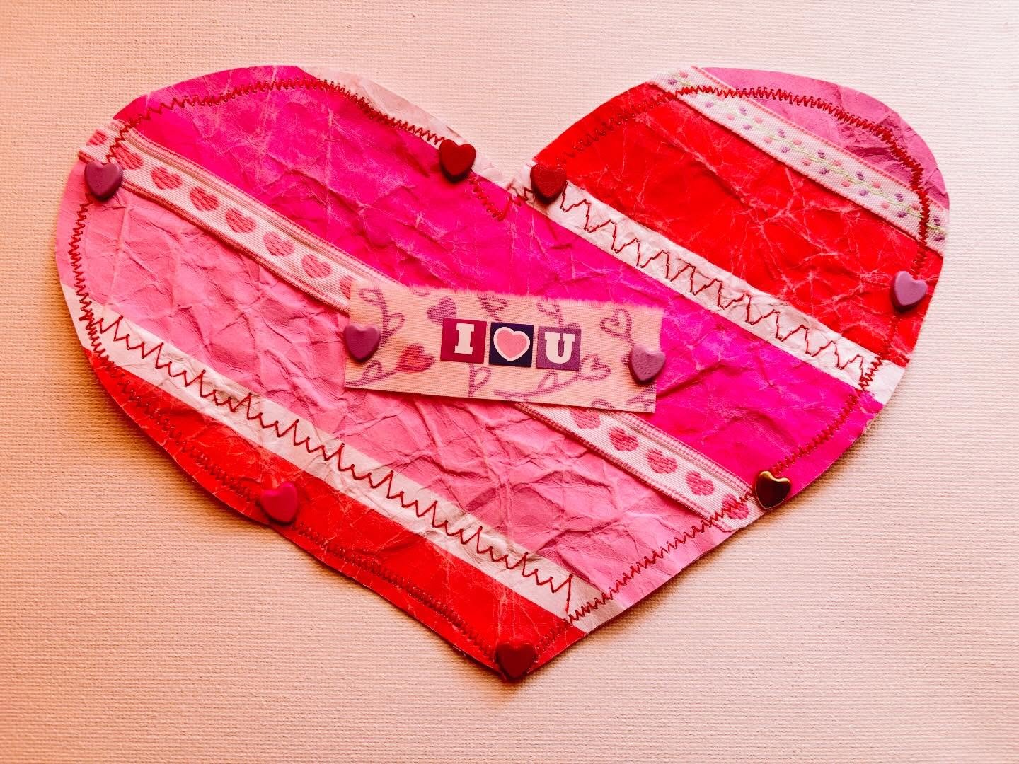 Mixed Media Valentine for my guy❤️
I think I&rsquo;ve stumbled on a new project/product for sale! Would you purchase one of these handmade hearts?