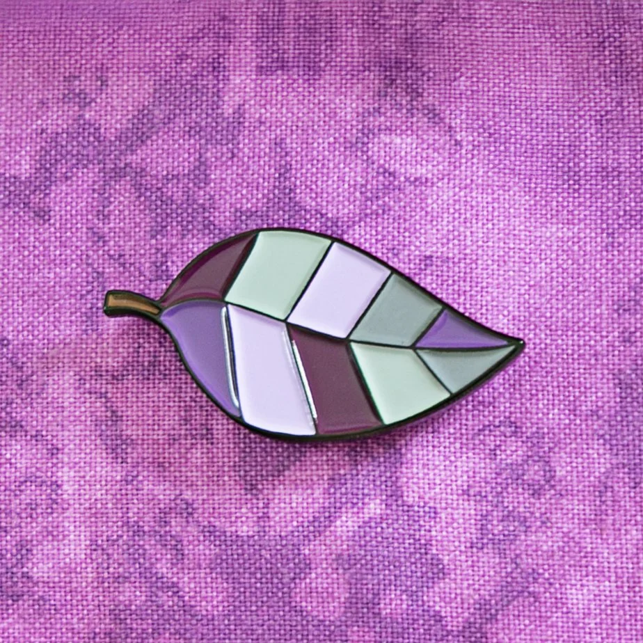 Purple Leaf Pin