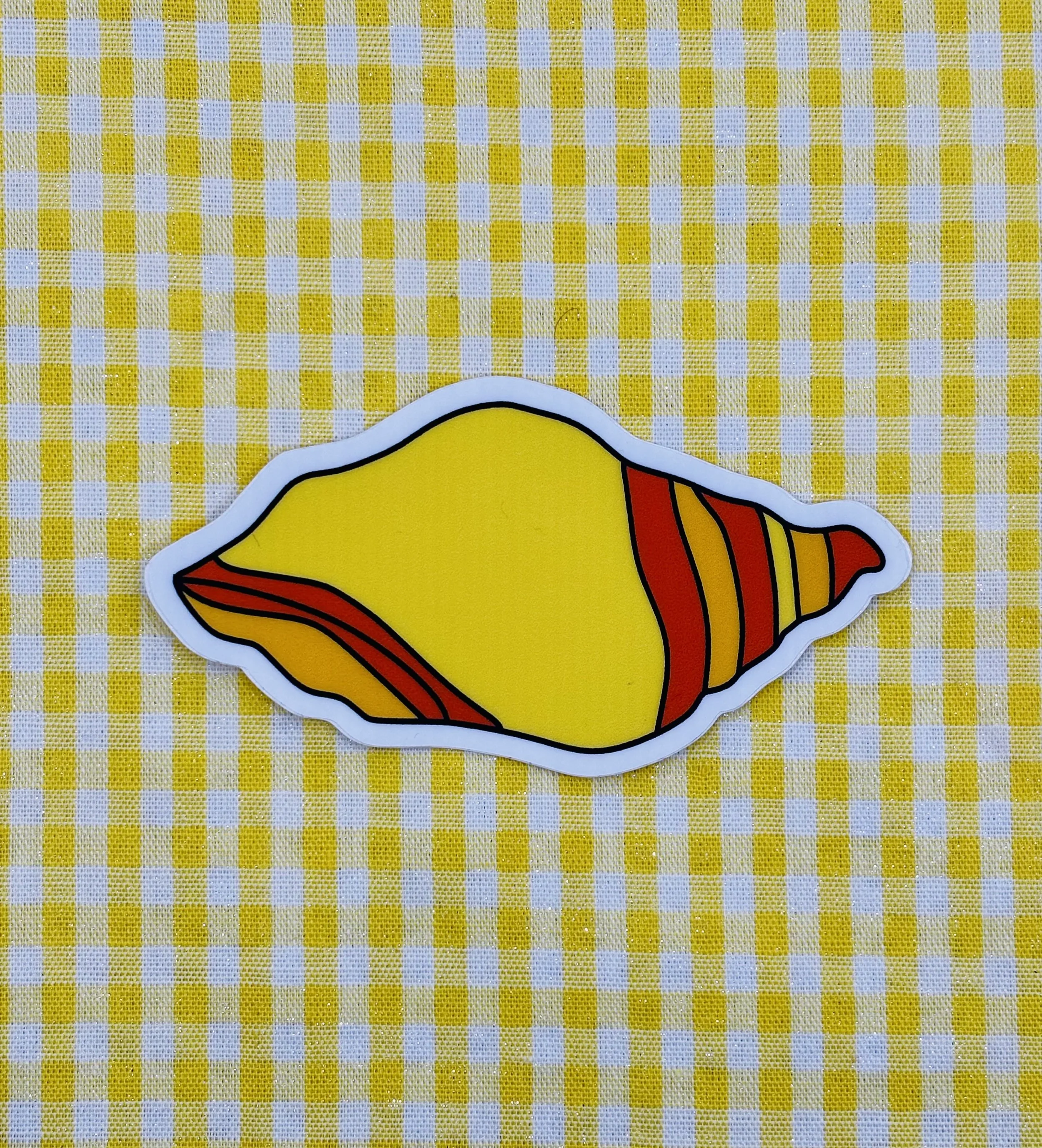 Yellow Shell Sticker