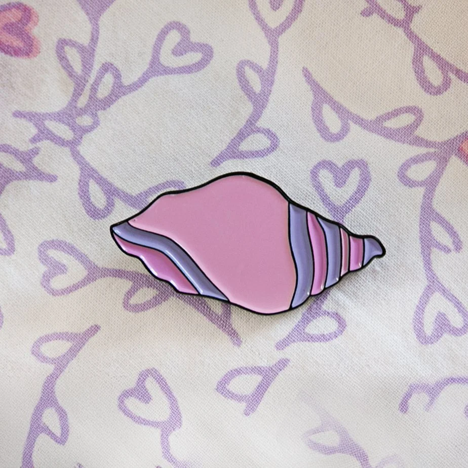 Pink Shell Pin
