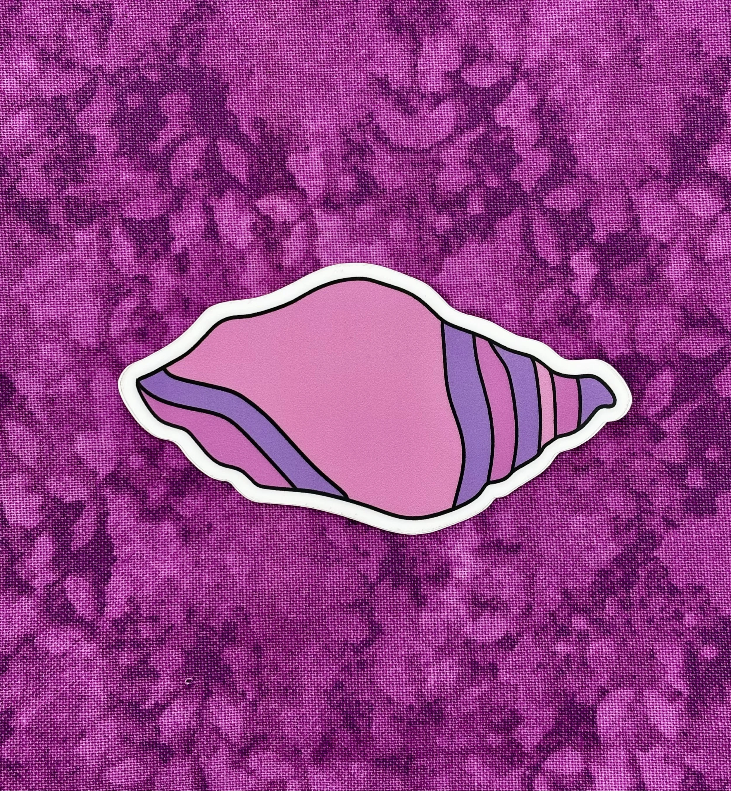 Pink Shell Sticker