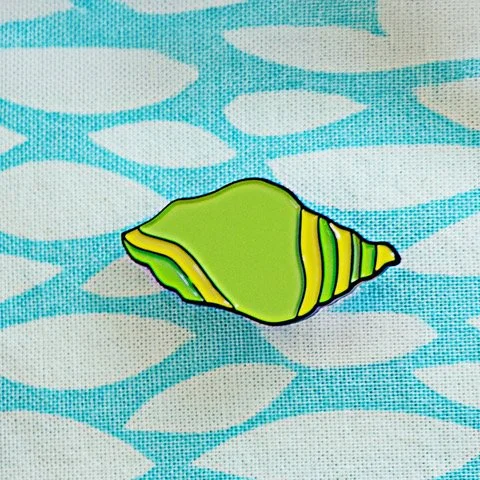 Green Shell Pin