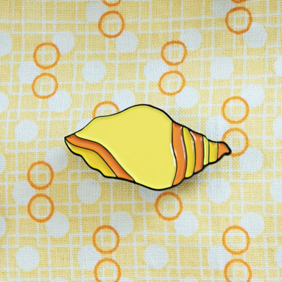 Yellow Shell Pin