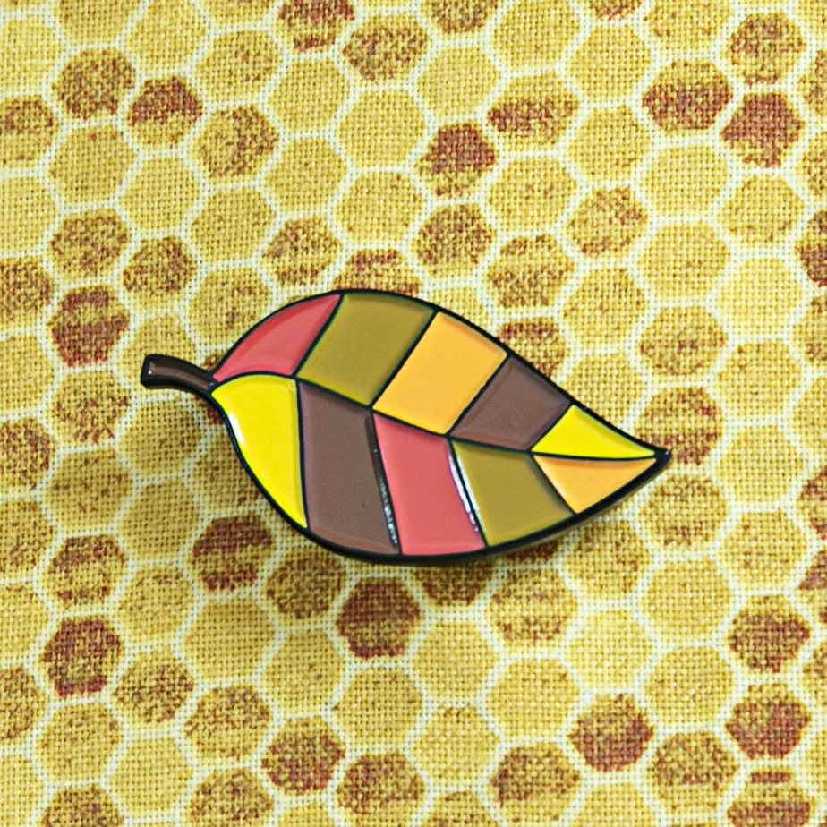 Orange Leaf Pin