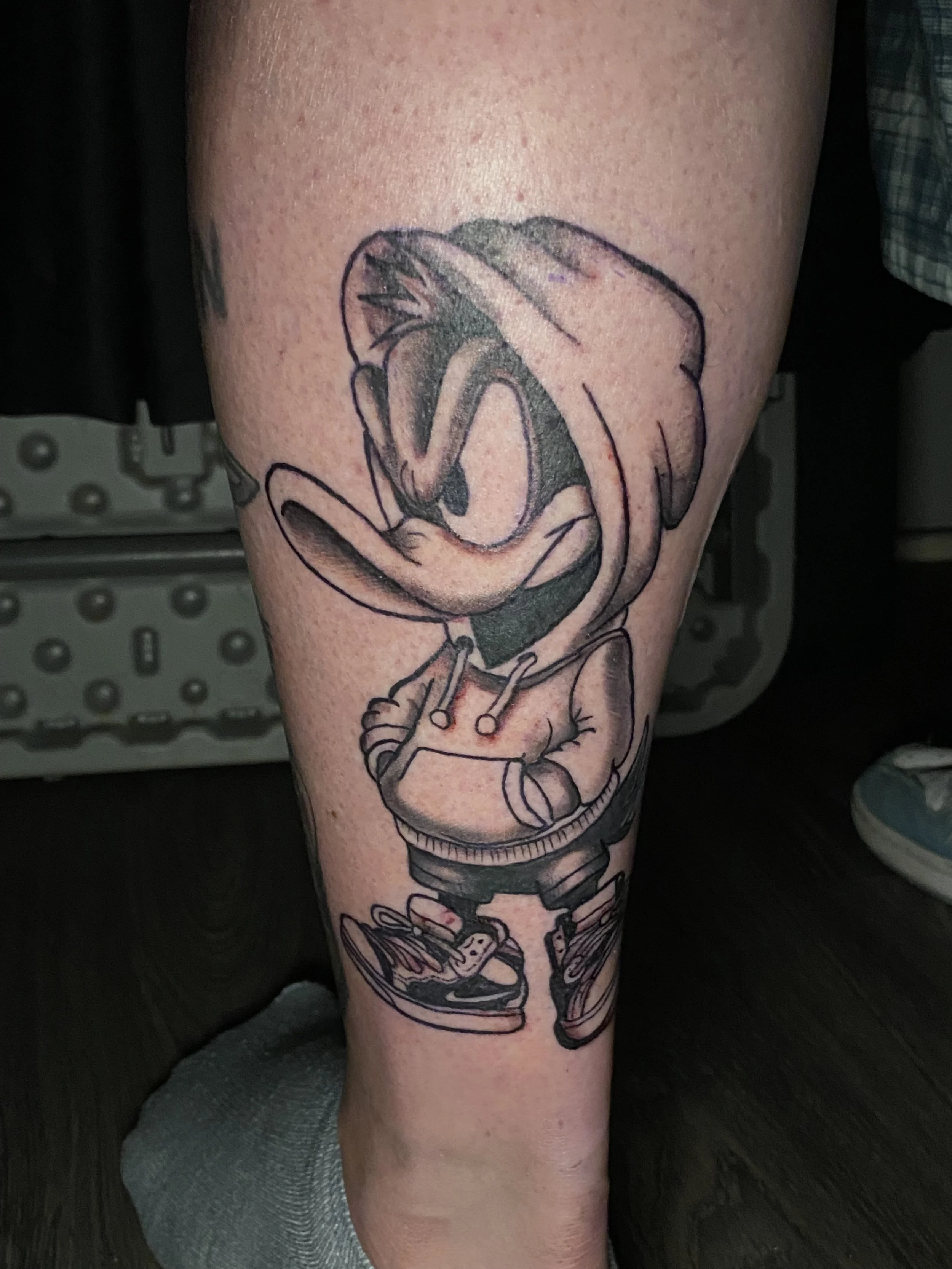beach scene tattoo