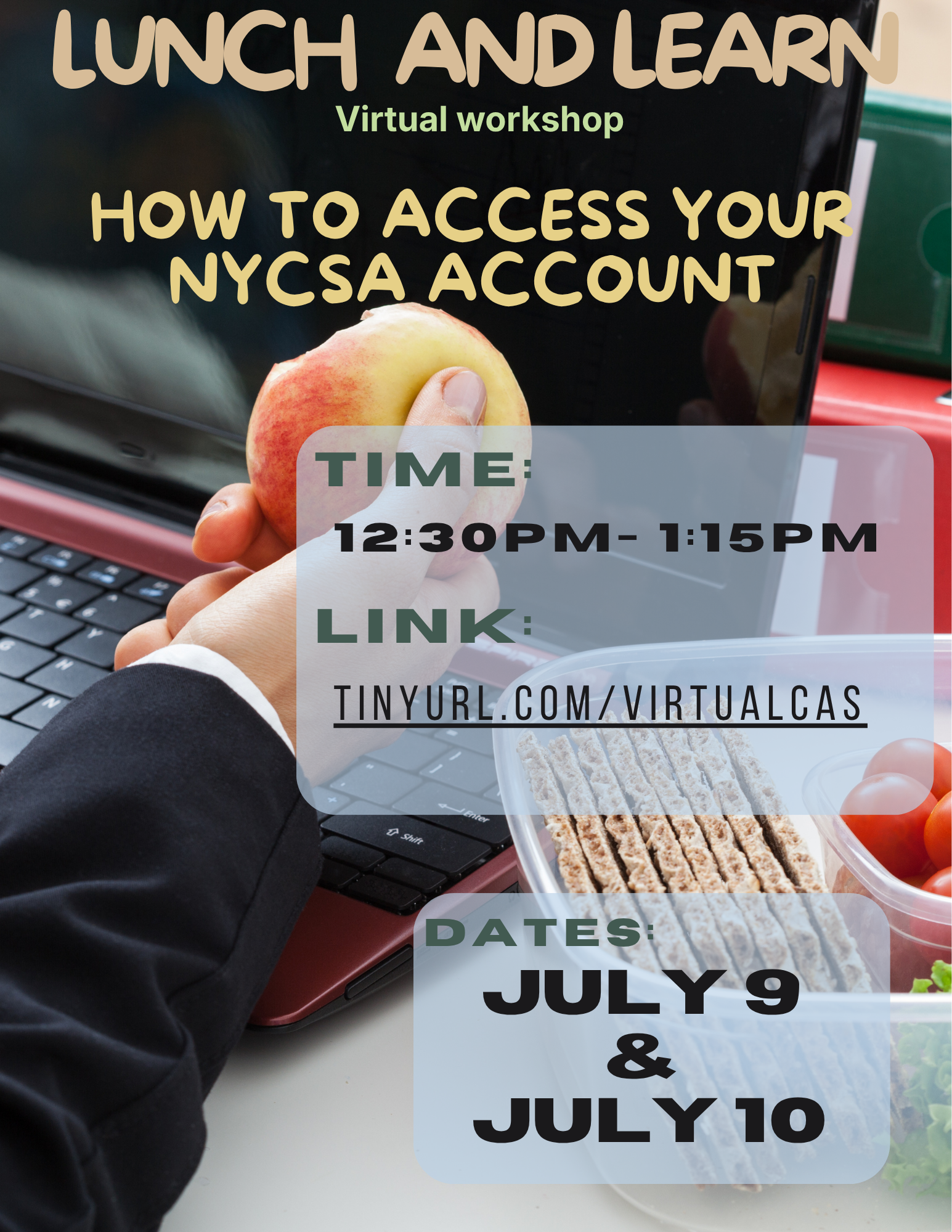 Lunch and Learn: Accessing Your NYCSA Account