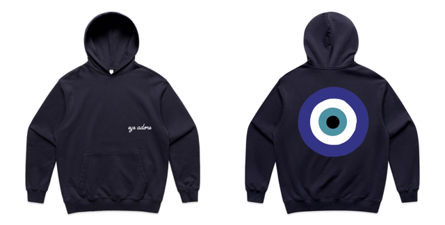 NAVY EYE ADORE HOODIE