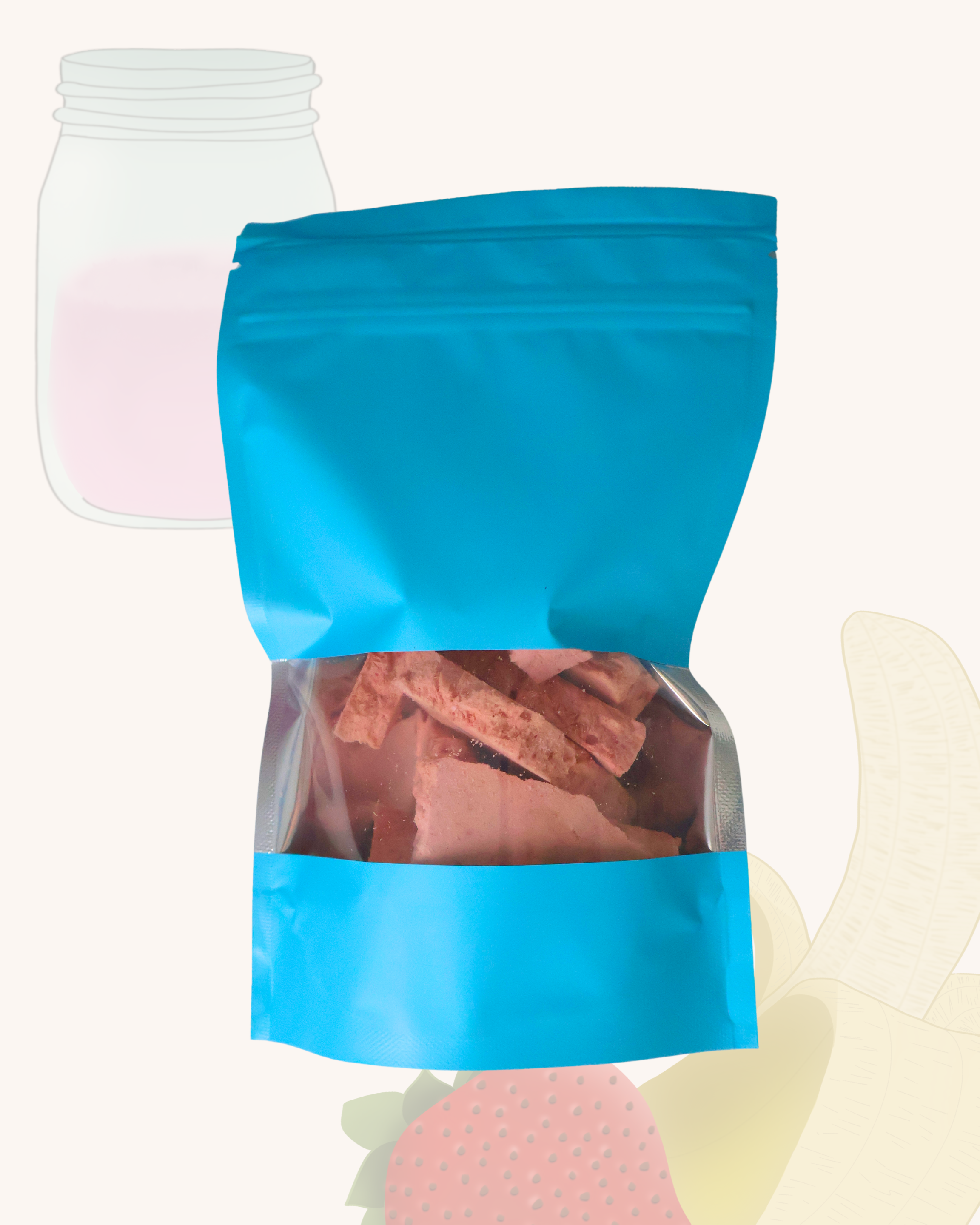 Strawberry banana smoothie bites