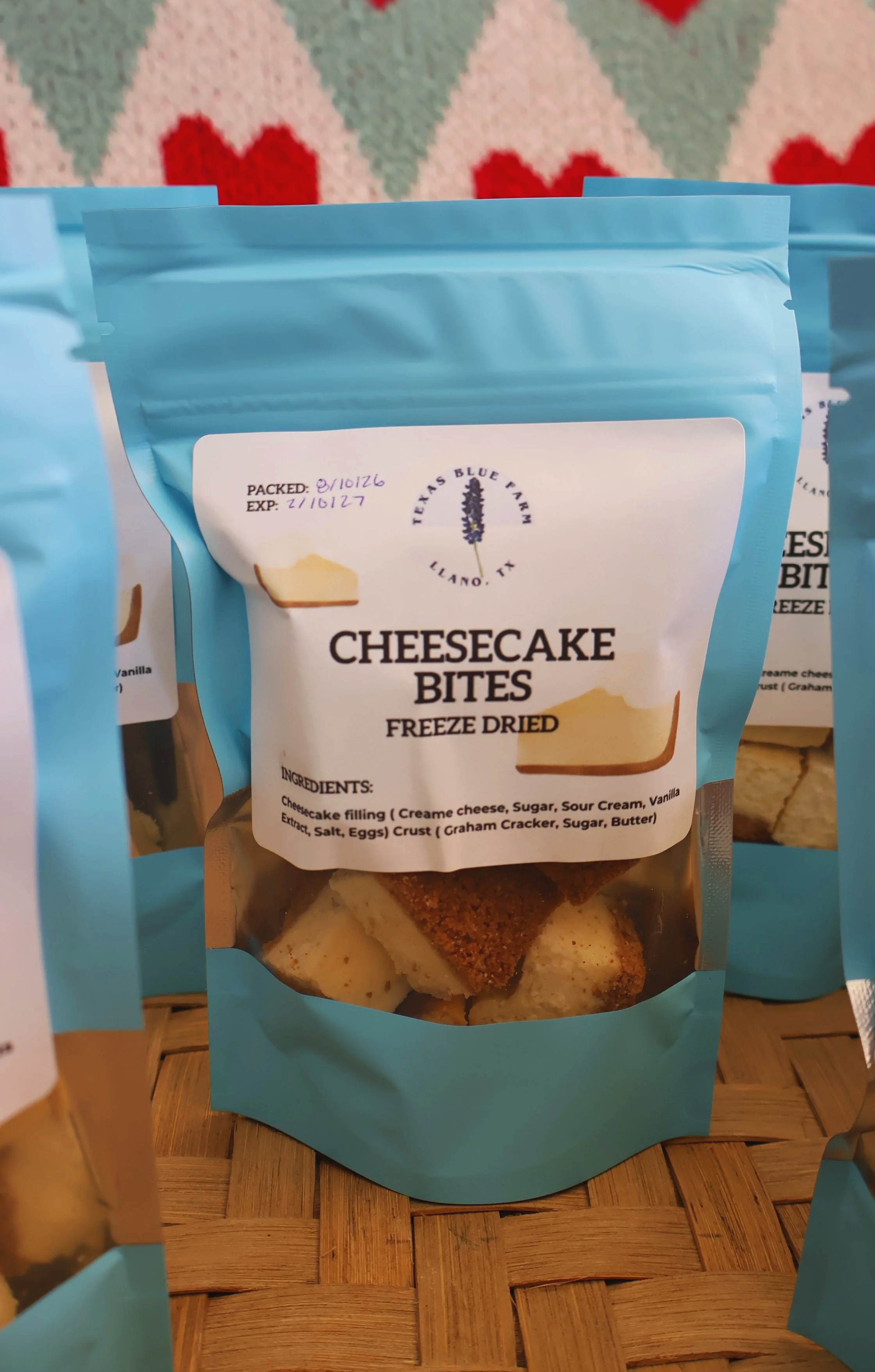 cheesecake bites cottage core
