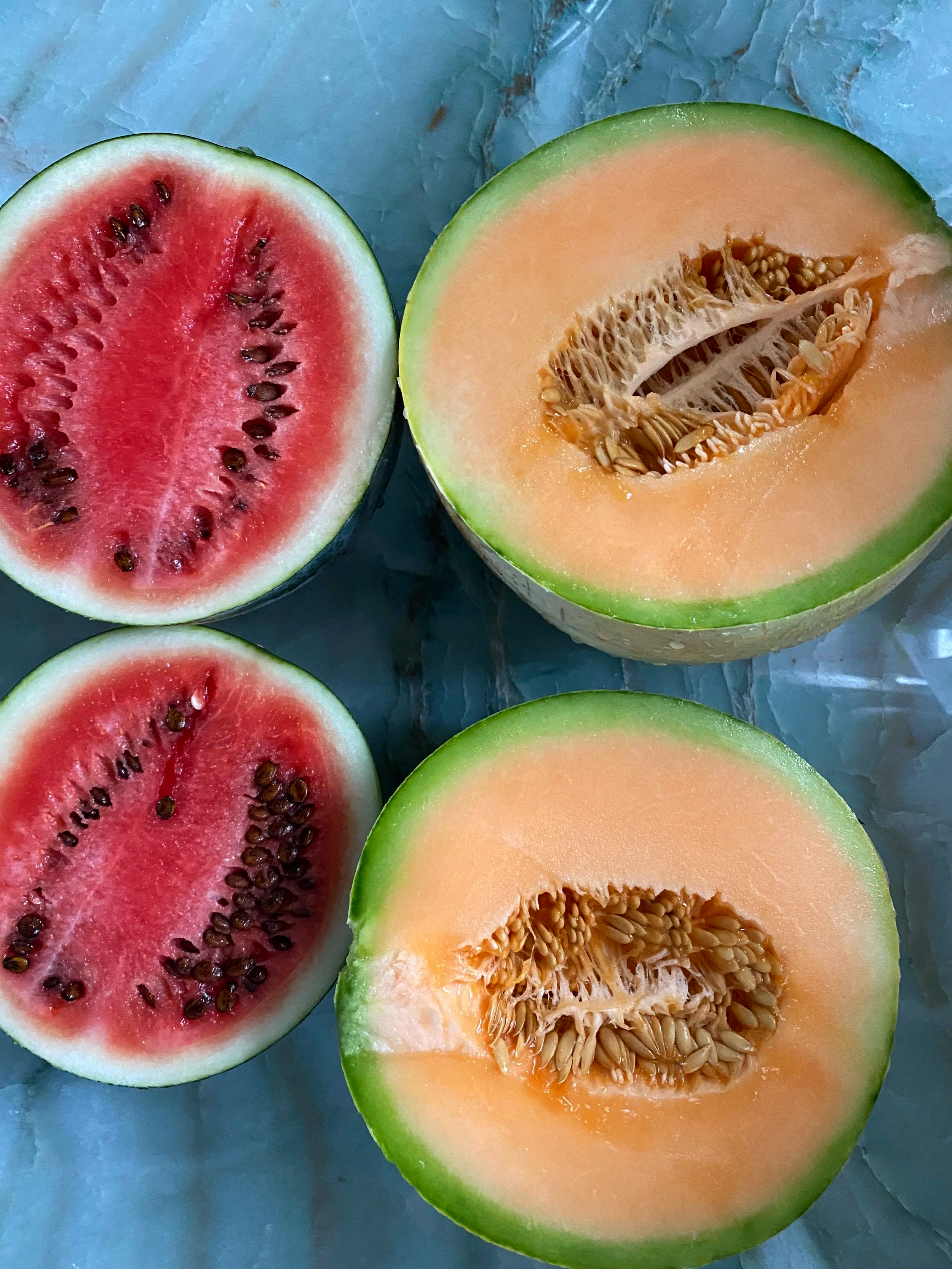 sliced melons