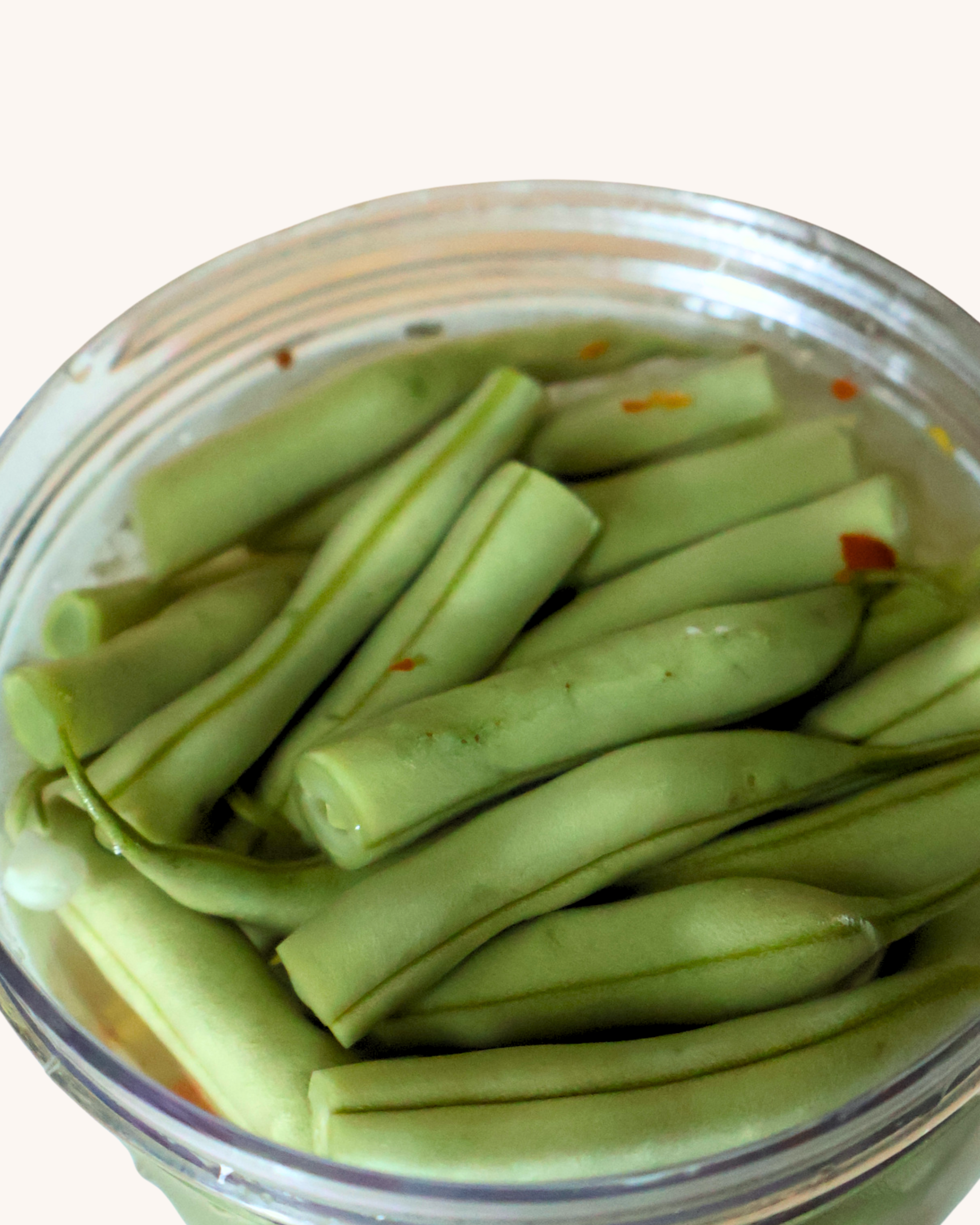 Organic Chili Garlic Pickled Green Beans