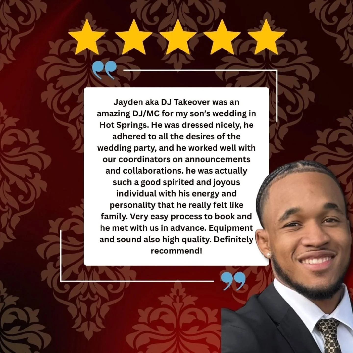 Amy had THIS to say about our main man out of Central Arkansas @takeoverundergroundexperience 💃🕺🙏💎