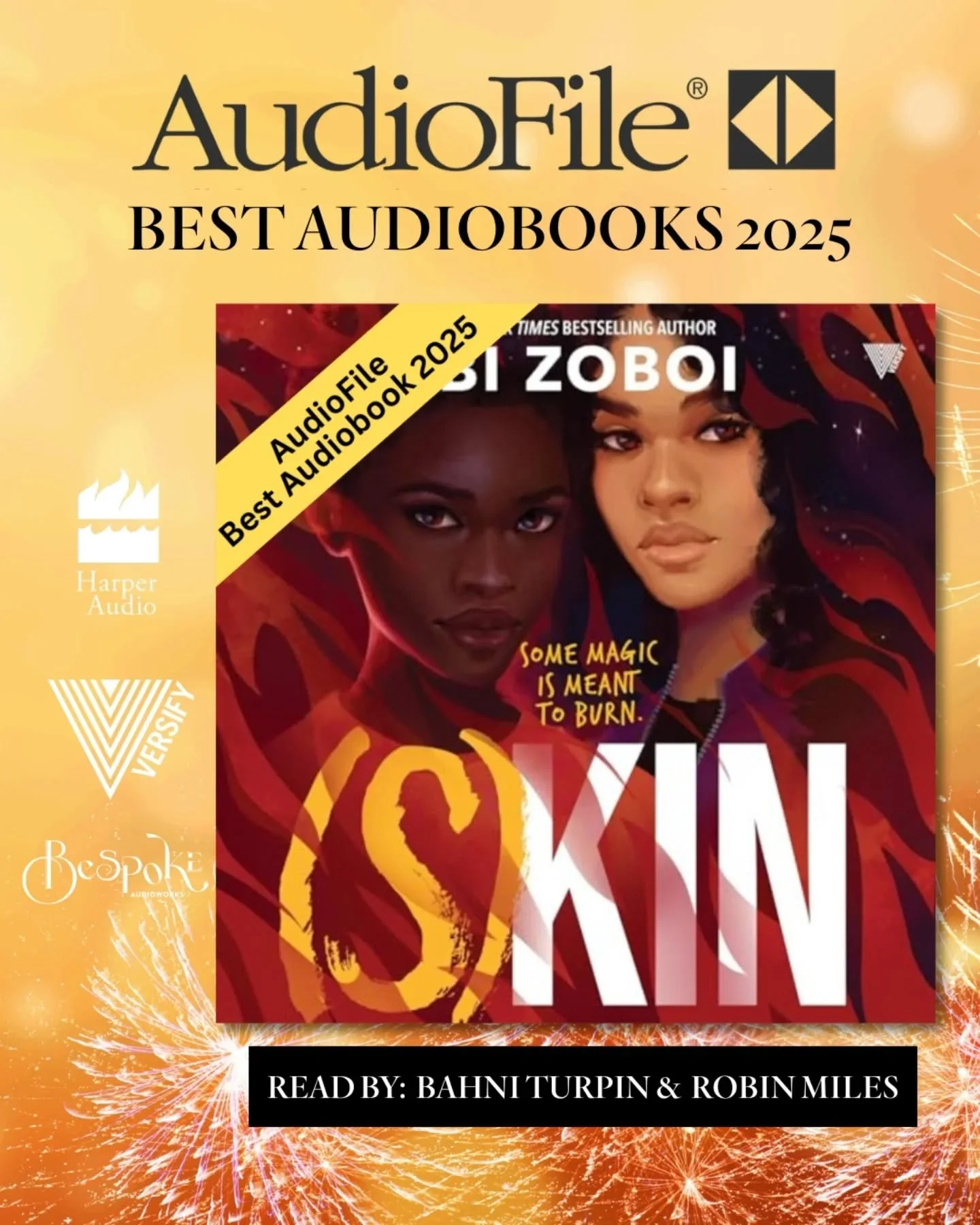Audiofile Best Audiobooks 2025

@audiofilemagazine has announced their best audiobooks 2025! 

Congratulations to @ibizoboi @robinmilesvox @bahni_turpin @harperaudio and @versifybooks. As Audiofile said &quot;It's no surprise that both Turpin and Mil