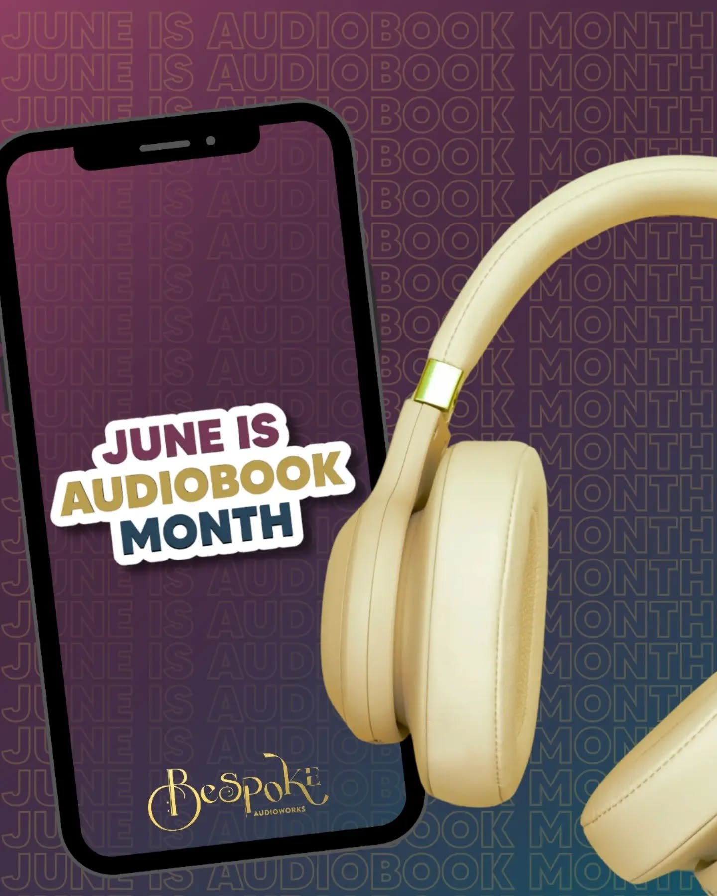 Did you know June is Audiobook Month? Which means for the entire month of June we are celebrating the people who make the ✨ magic ✨ happen. From production coordinators, annotators, quality control listeners, producers, engineers, narrators, and publ