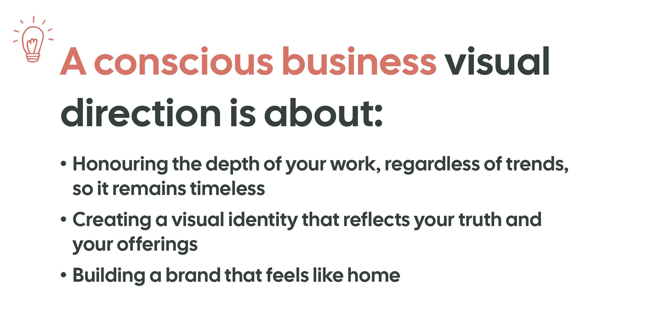Conscious business visual direction, branding for conscious business women
