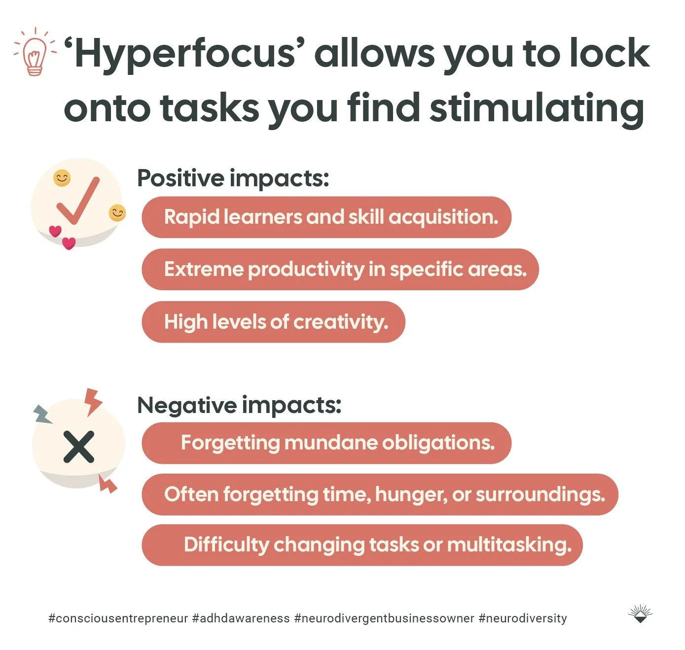 Hyperfocus positive impacts and negative impacts, adhd women in business