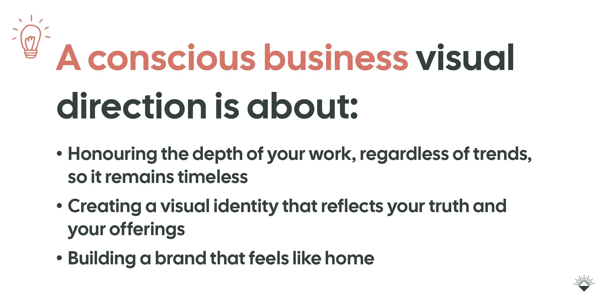 Conscious business visual direction, branding for conscious business women