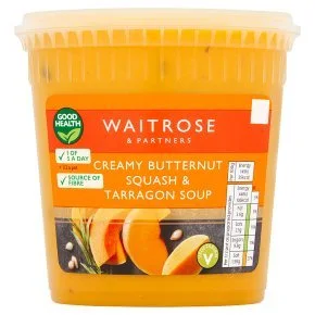 Waitrose Creamy Butternut Squash &amp; Tarragon Soup