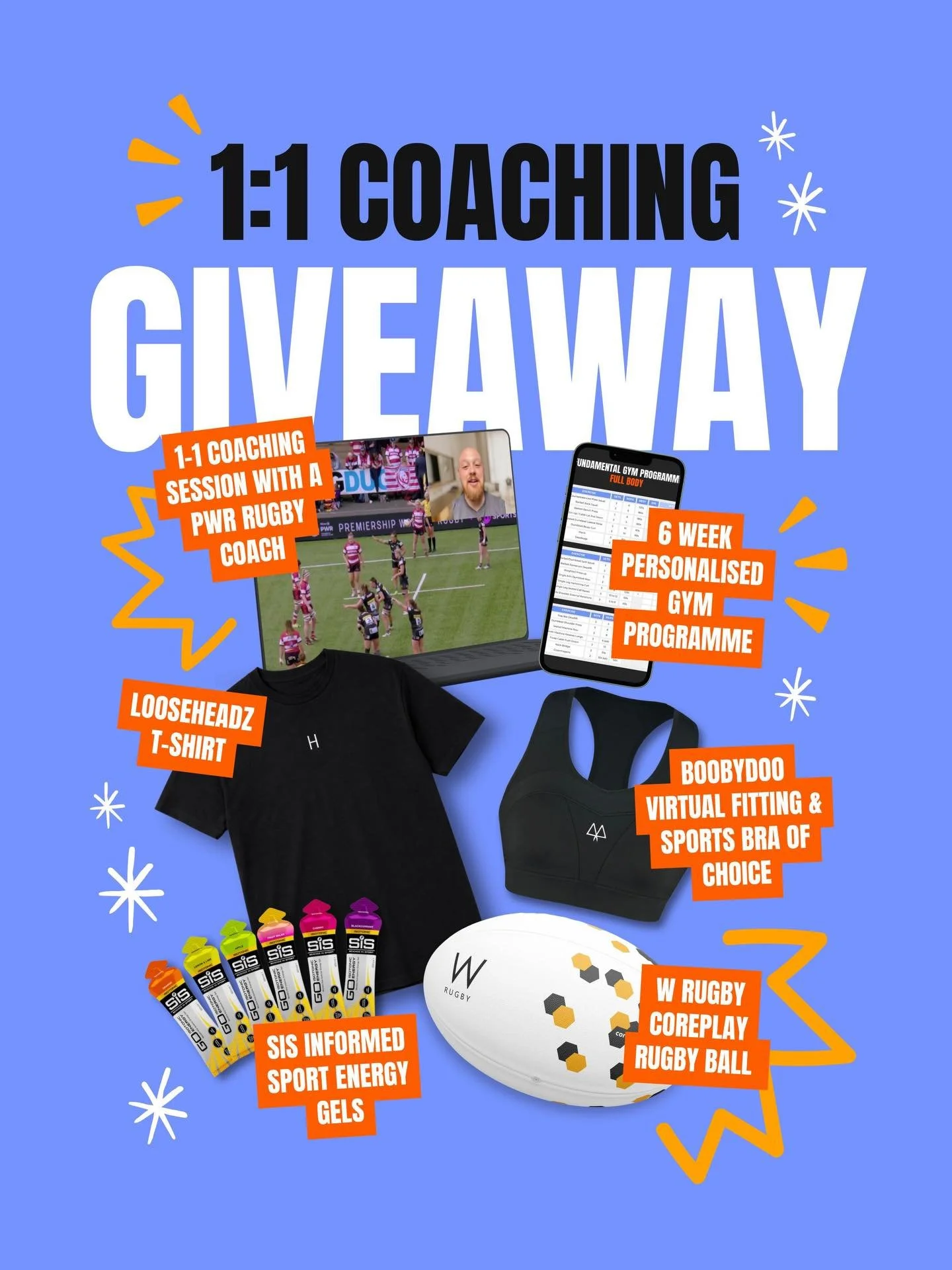 We&rsquo;re celebrating the launch of our online platform by giving away the ultimate women&rsquo;s rugby performance bundle!

🏉 1:1 performance analysis session with a PWR rugby coach
🏋️&zwj;♀️ Personalised gym programme from a PWR S&amp;C coach
?