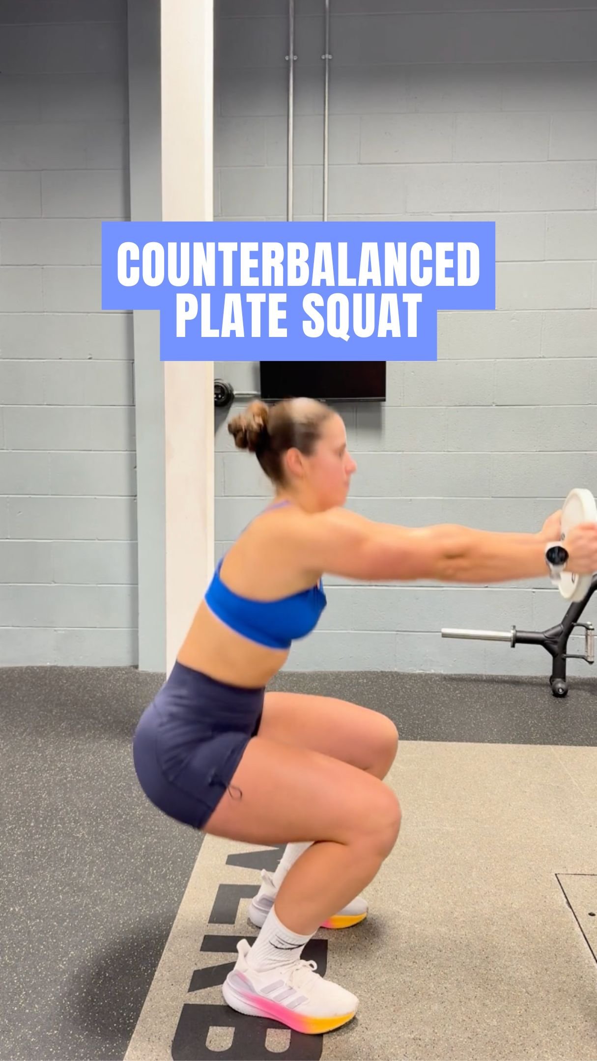 Counterbalanced Plate Squat