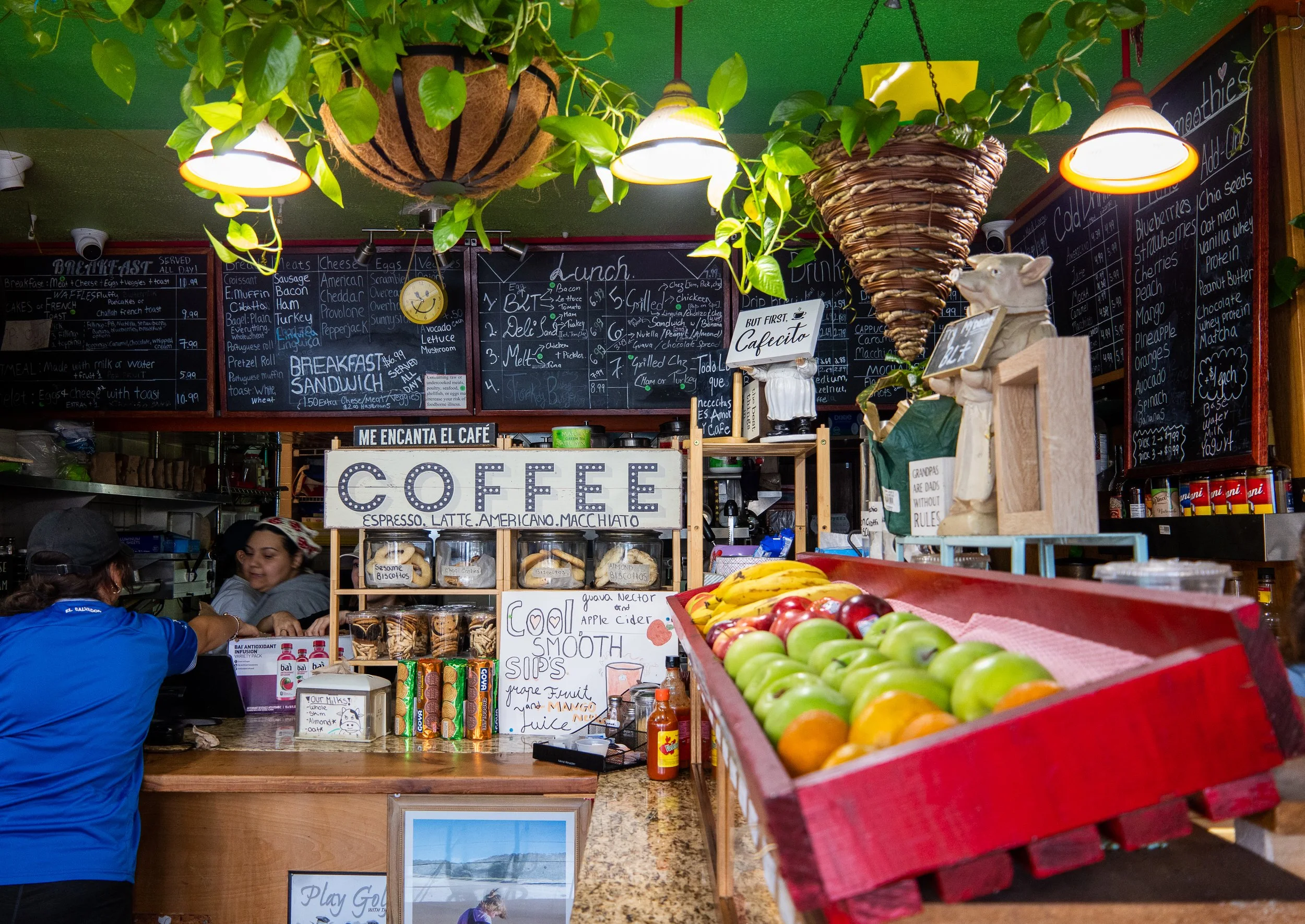 Photo of the front and side counter