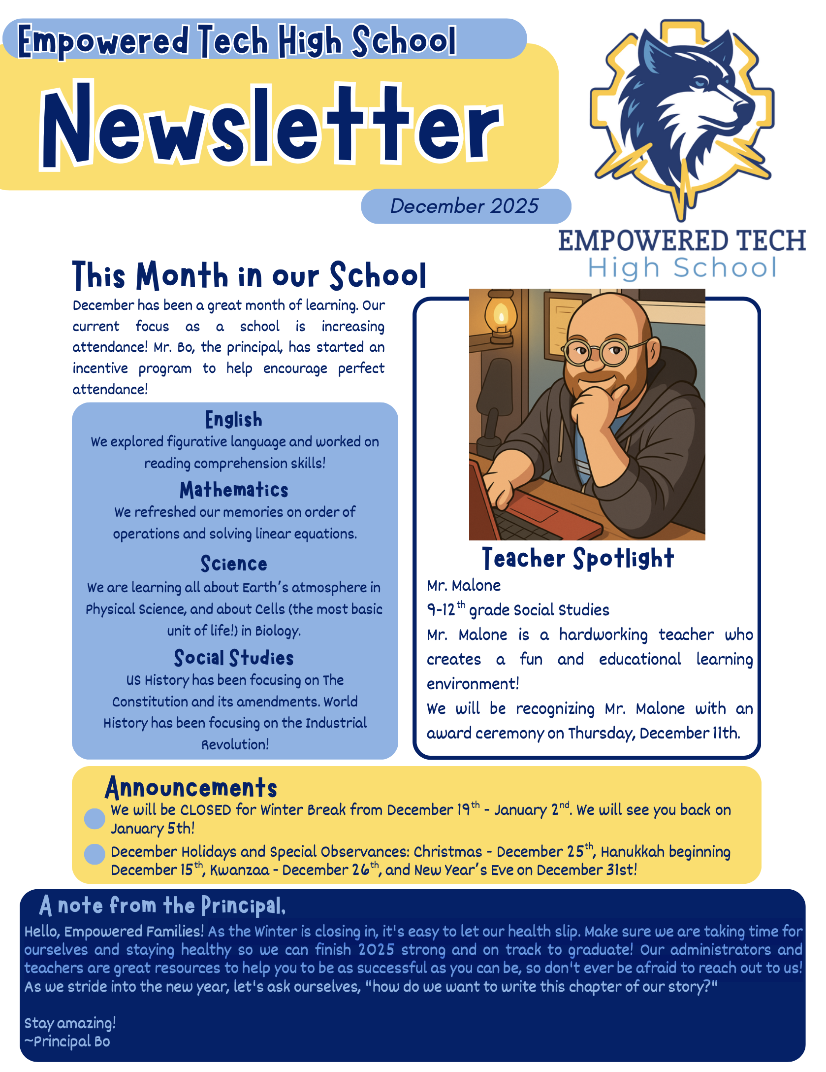 Newsletter - December 2025