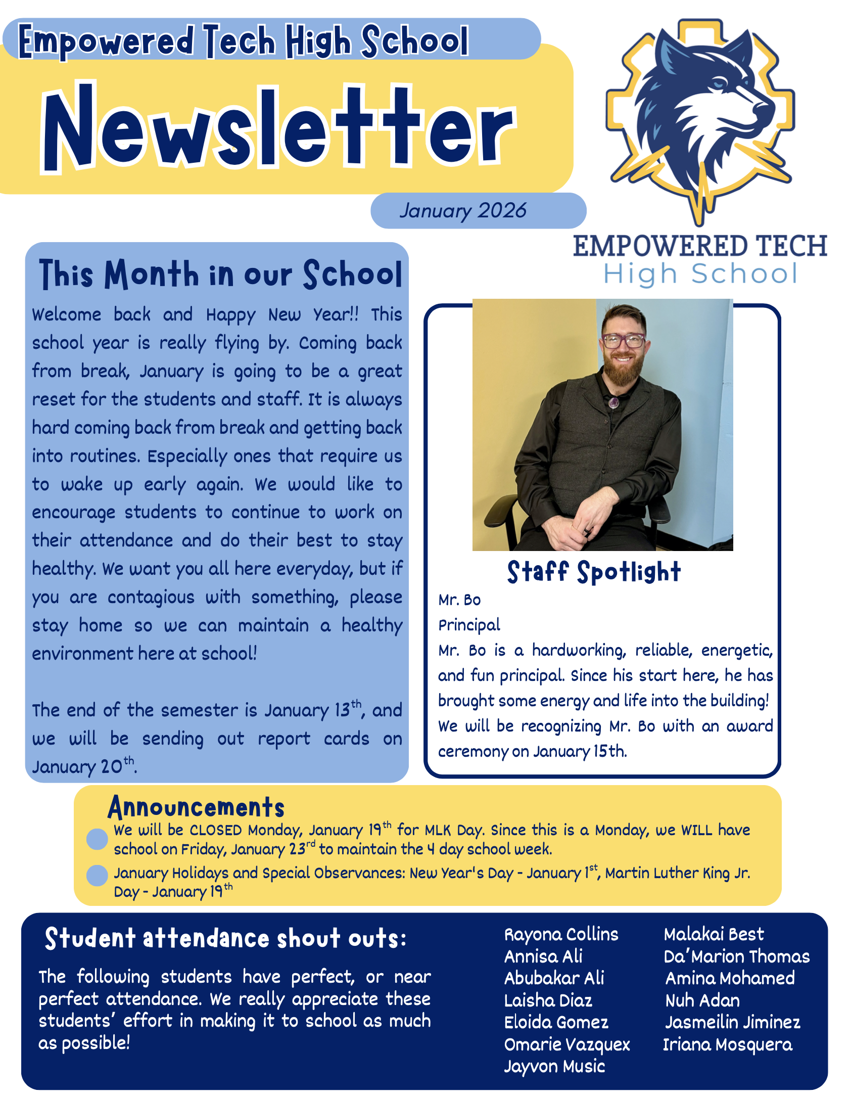 Newsletter - January 2026