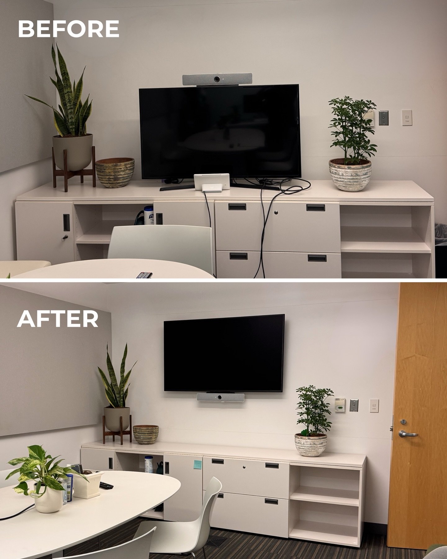 Before LINTRIX ➡️ After LINTRIX 
A clean, organized workspace leads to higher productivity and a better user experience for your team. 

Looking to improve the appearance of tech in your workspace? Contact us anytime at LINTRIX 🔌
📞 (714)610-7990
📧