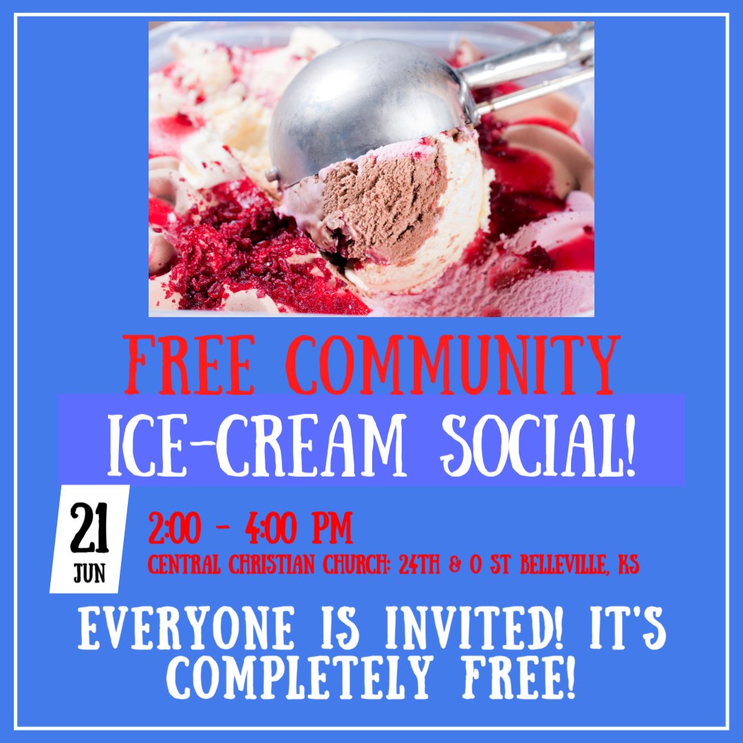 FREE COMMUNITY ICE-CREAM SOCIAL!