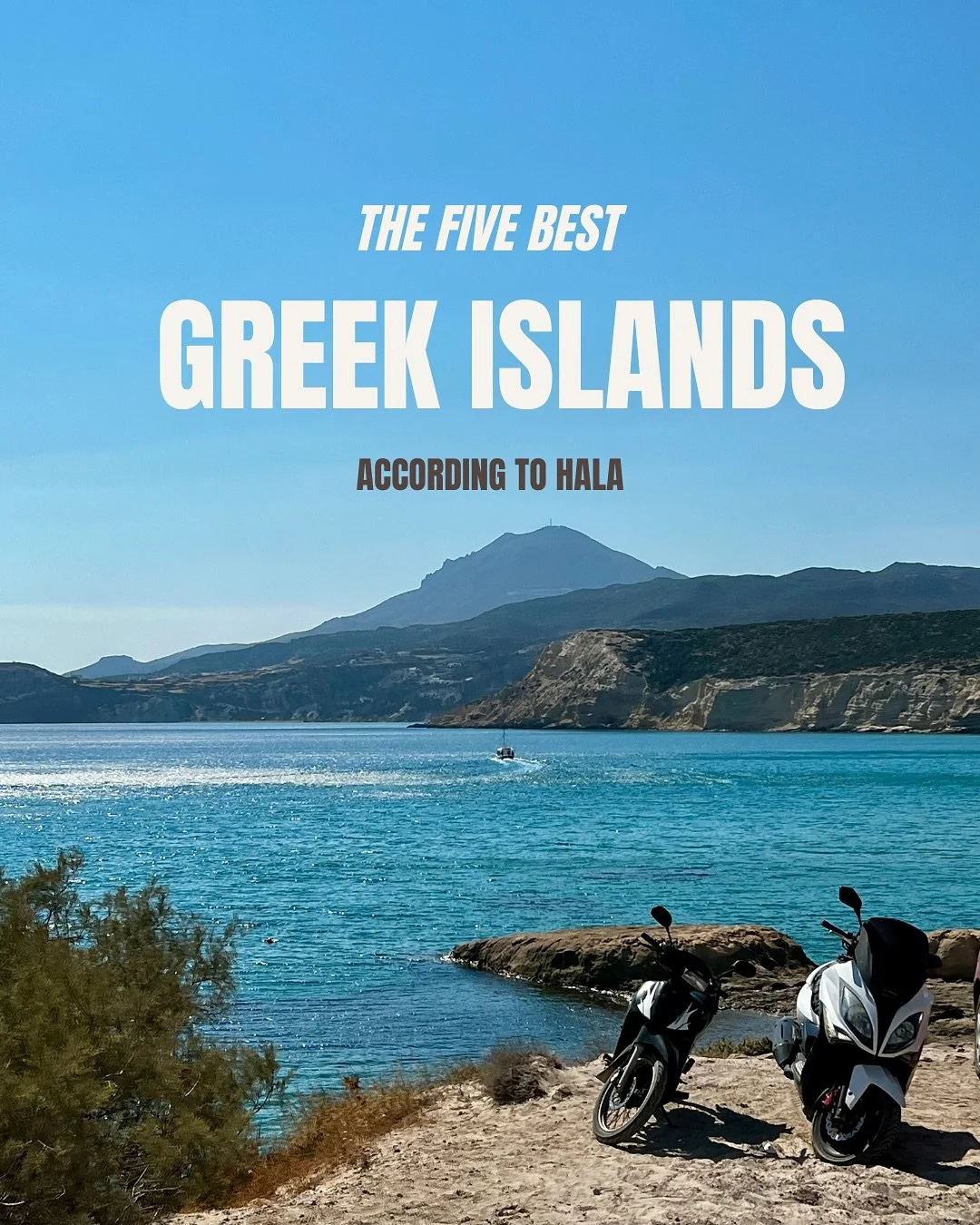 Five Islands.  One perfect summer. 
The HALA list is live. Members get the details. 
Greece, done our way. 
#HALA #Travel
