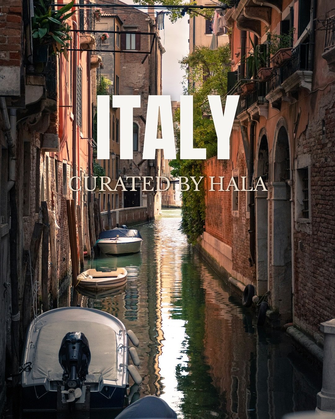 For the places that don’t make every list. 
The Italy we swear by.
Join HALA for the full collection.