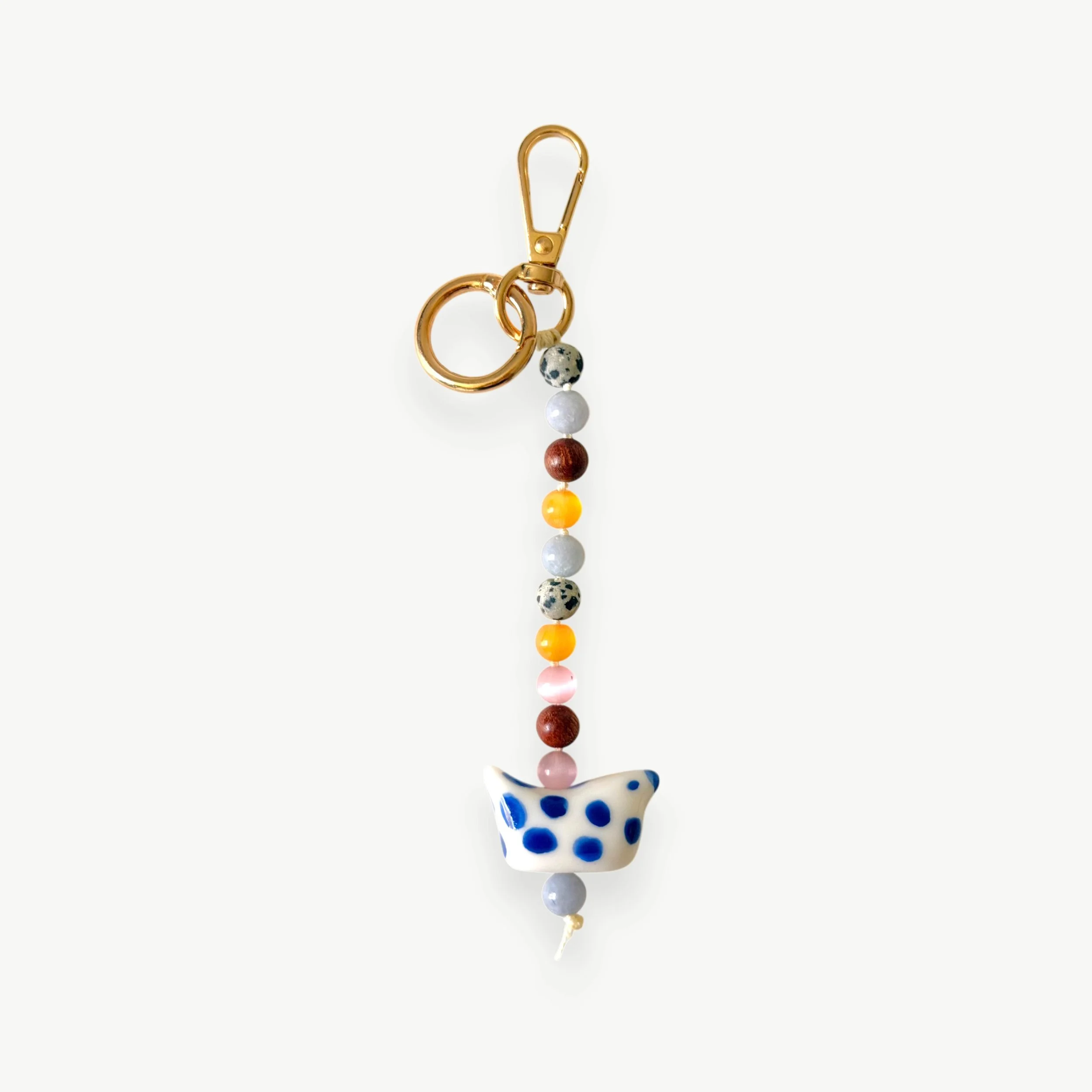 Handmade keychain with bird