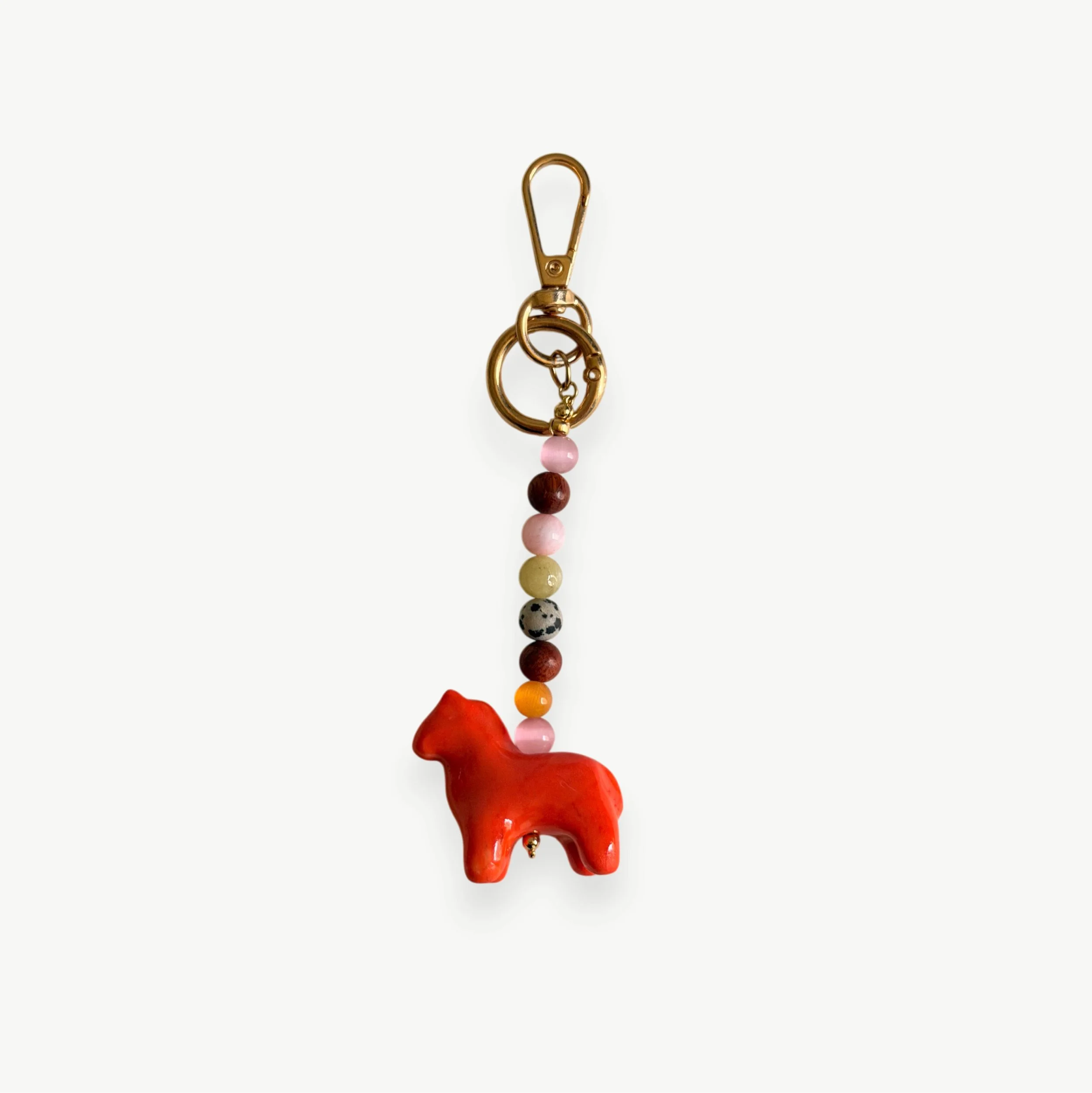 keychain, playful accessorise, jewellery with a horse, ceramic art