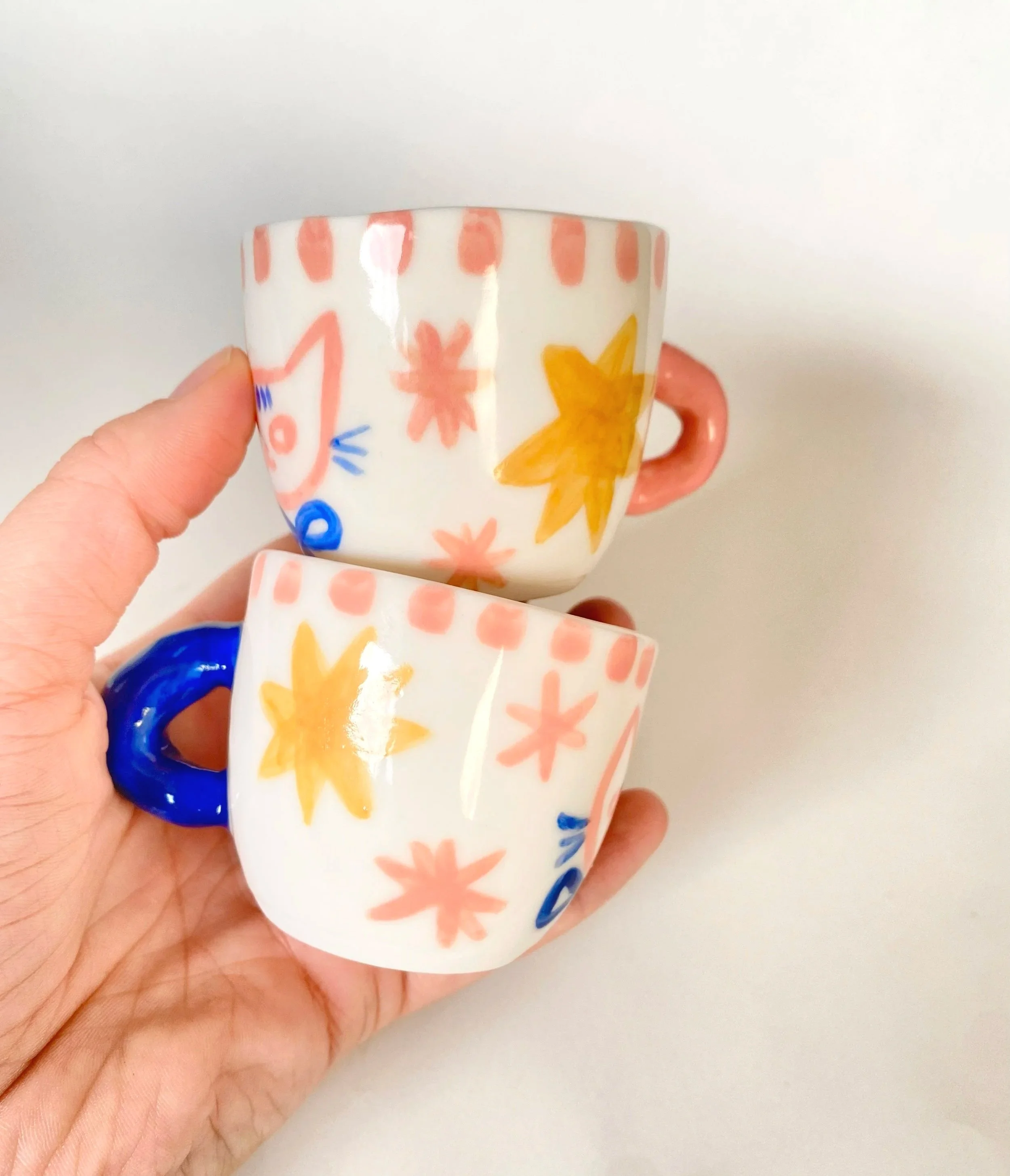 espresso cup with cat