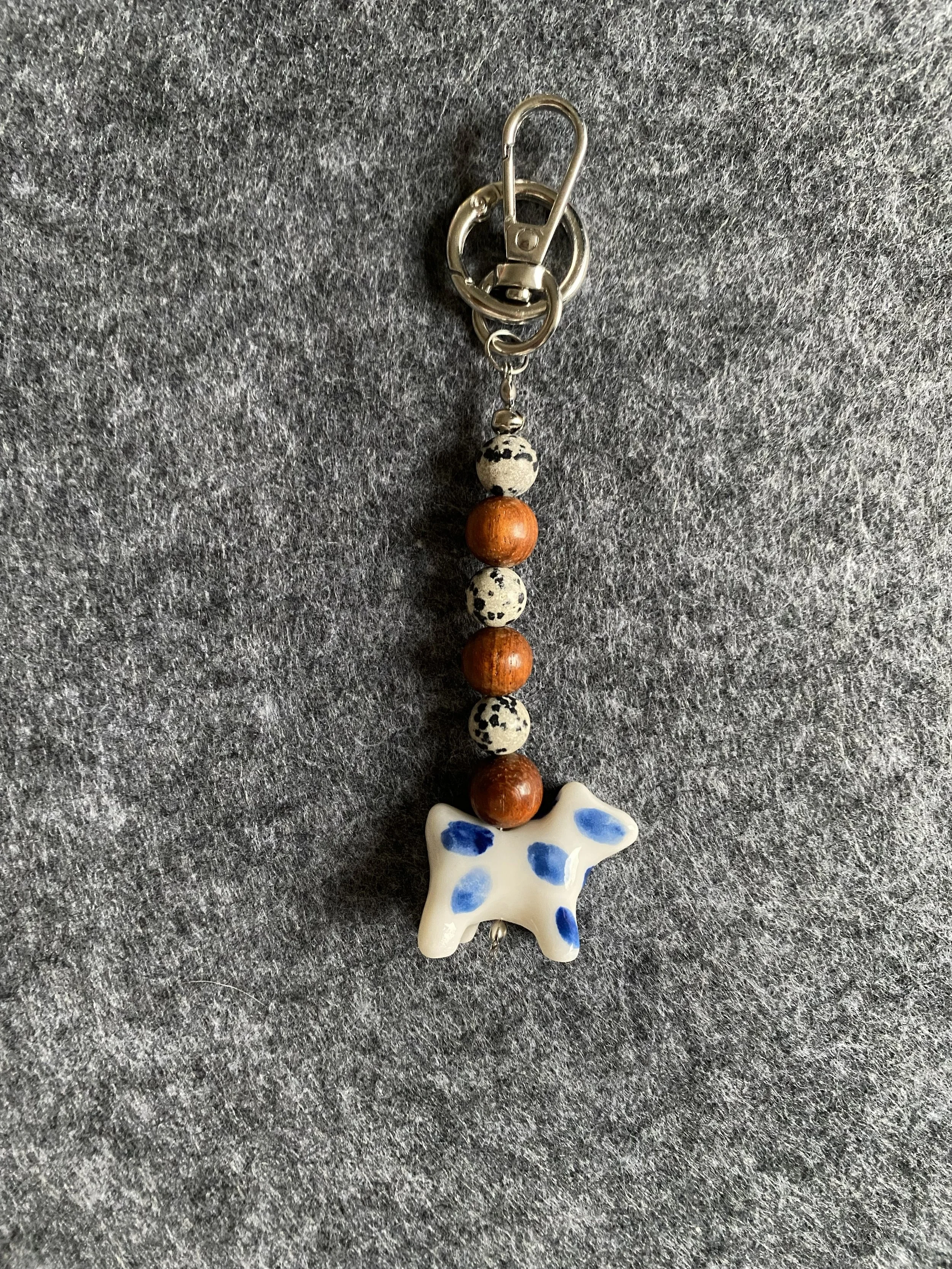 Keychain with dog  (different colours)