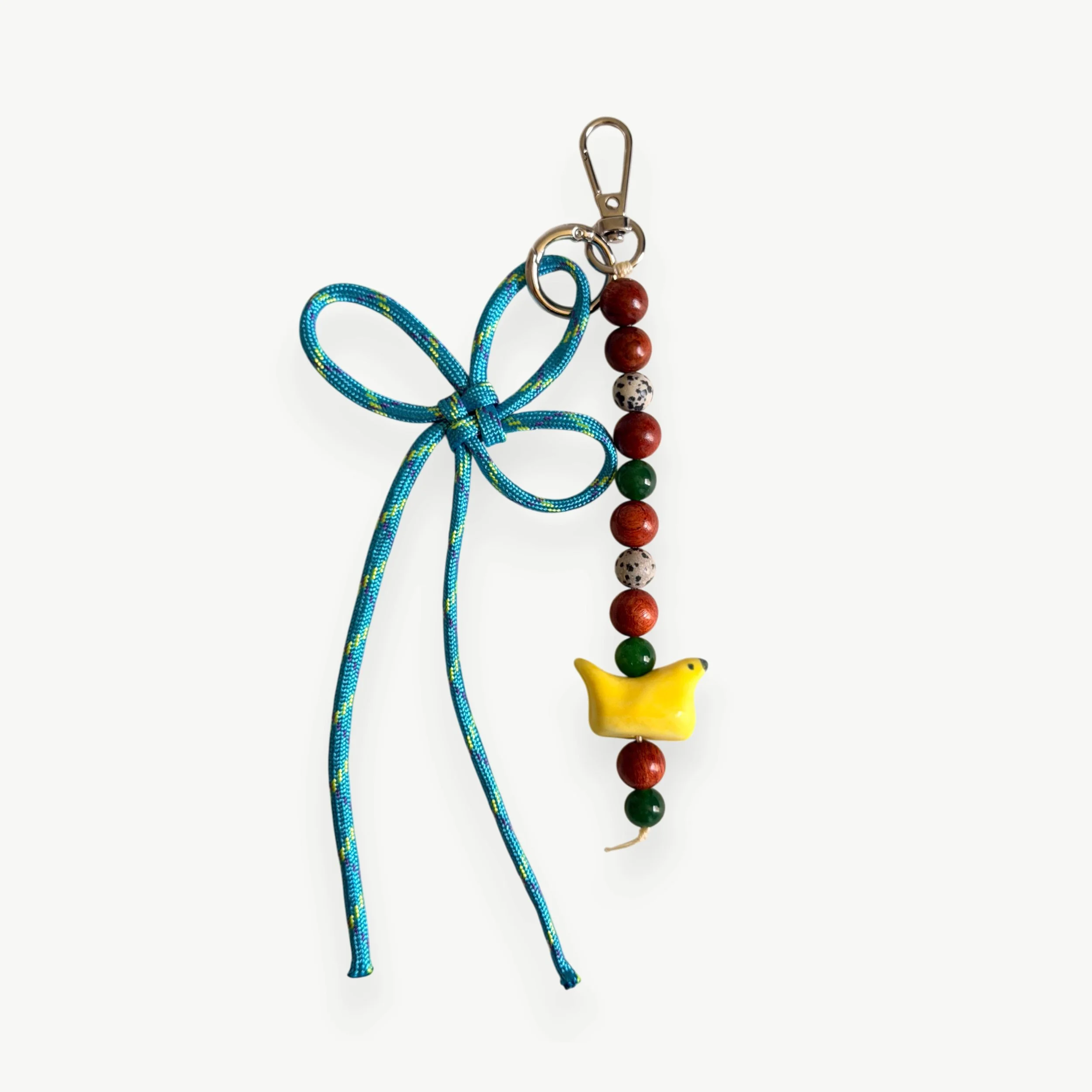 keychain, playful accessorise, jewellery with a bird, ceramic art