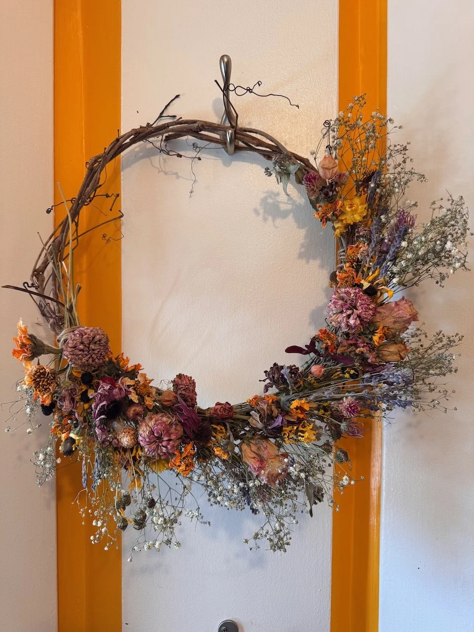 Spring Baby's Breath Bouquet Wreath