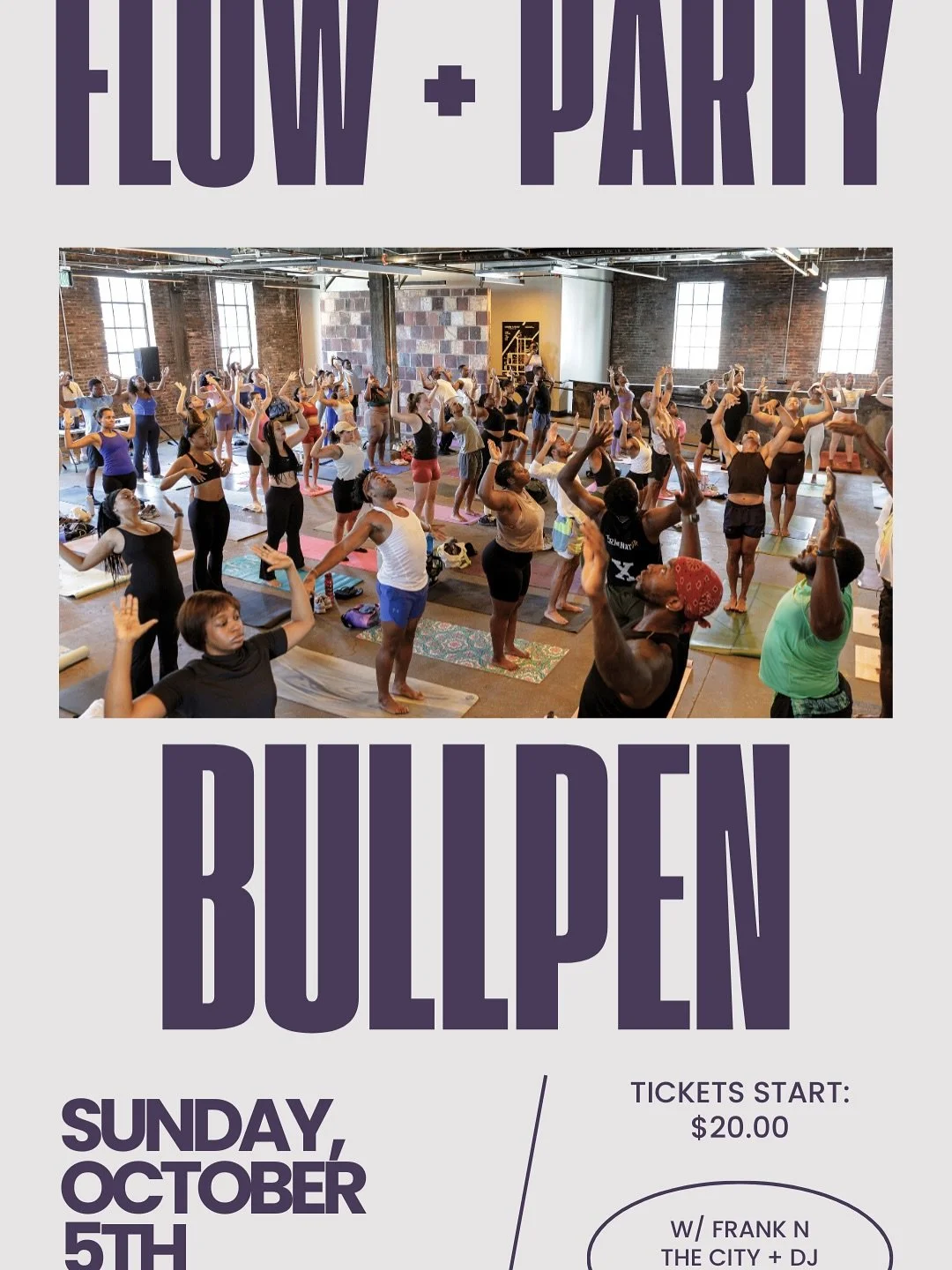 We are at the Bullpen with it October 5th!! Join @stephon_jb and me  for @flowwellyoga and party at The Bullpen!! We are going to fellowship and frolic! Use promo code &ldquo;brittany&rdquo; for a discount on your tickets! ✨🧘🏽&zwj;♀️
