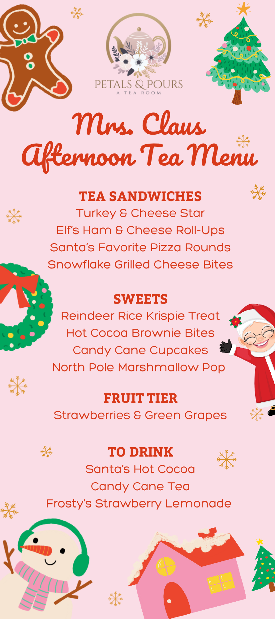 Afternoon Tea with Mrs. Claus!